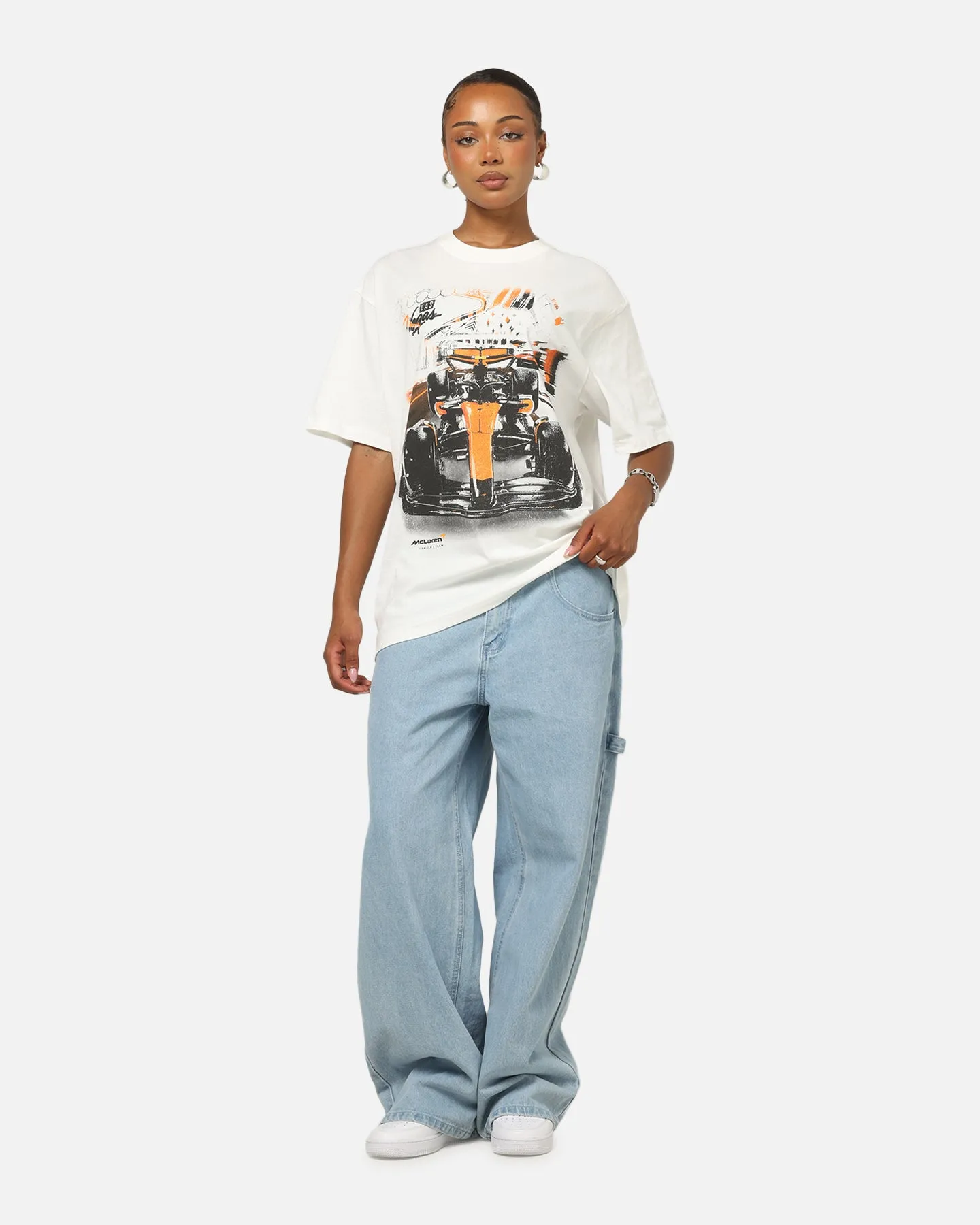 Mitchell & Ness X Mclaren Vegas 2025 T-Shirt Vintage White sold by Culture Kings product image thumbnail 2