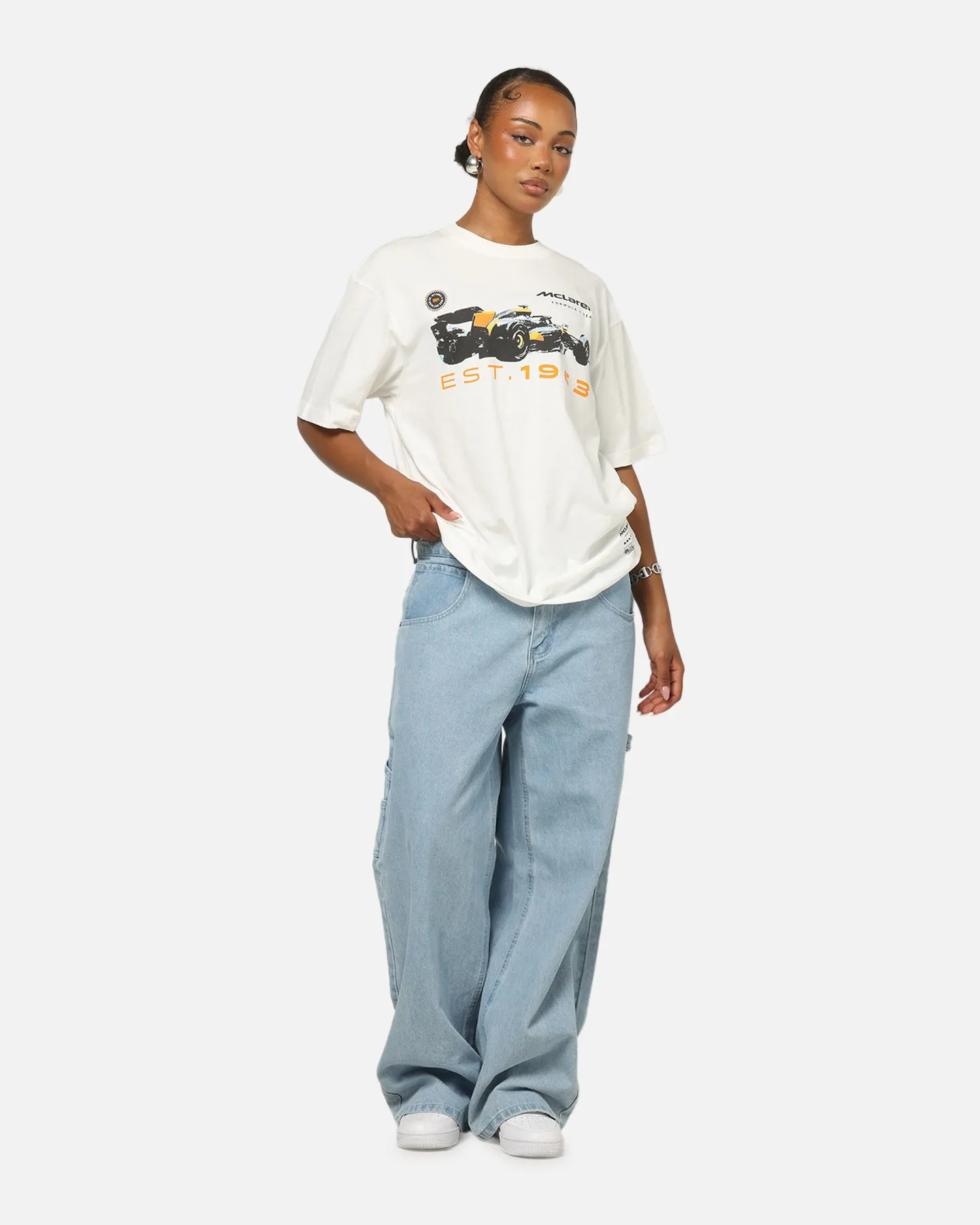 Mitchell & Ness X Mclaren Tailgate T-Shirt Vintage White sold by Culture Kings product image thumbnail 2