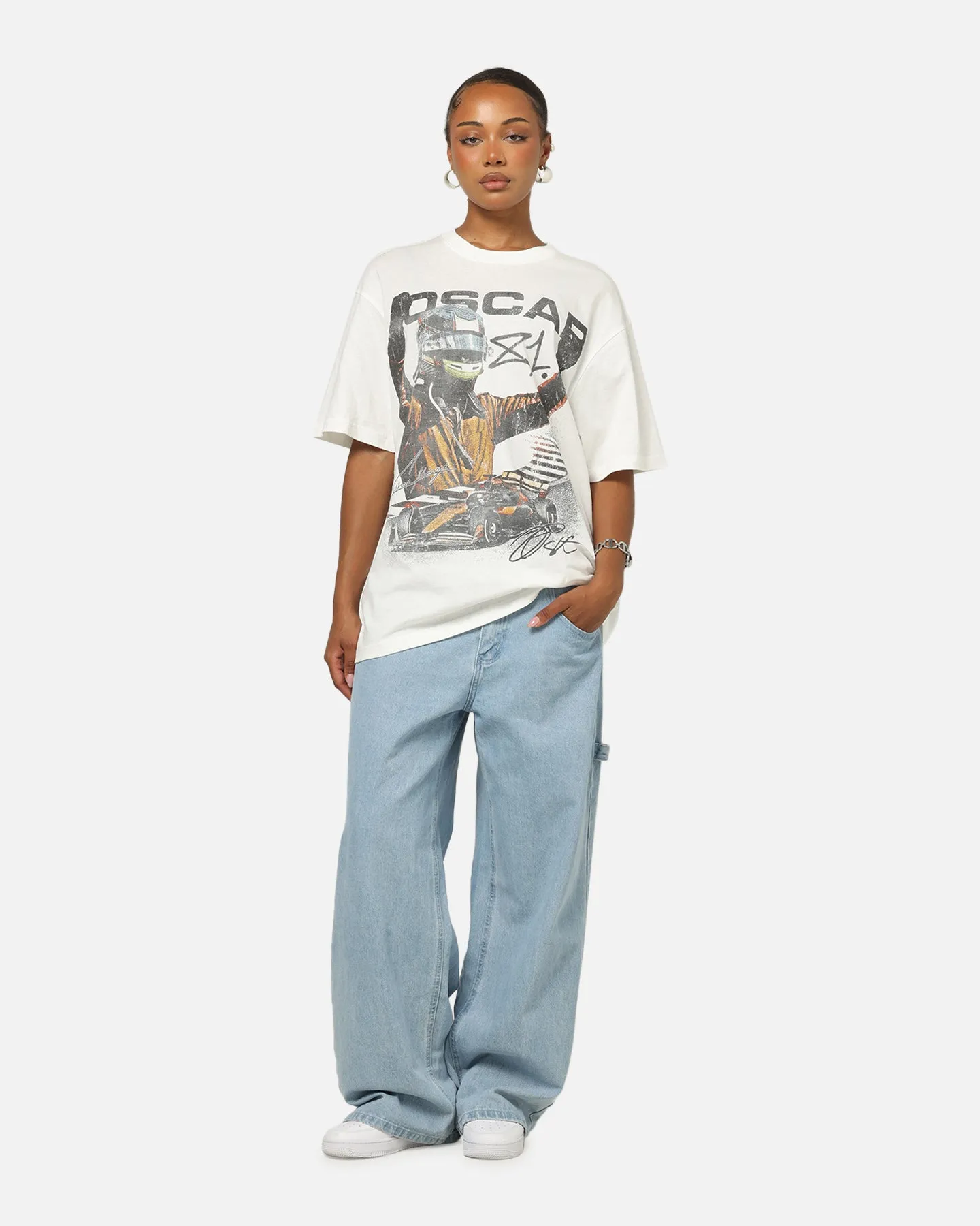 Mitchell & Ness X Mclaren Piastri Victory T-Shirt Vintage White sold by Culture Kings product image thumbnail 3