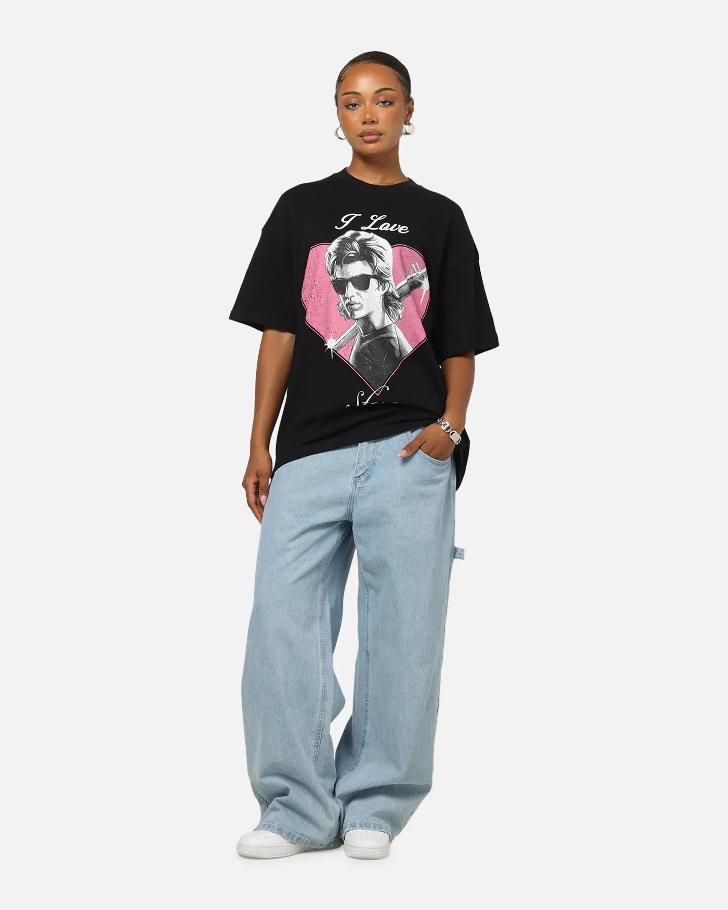 73Studio X Stranger Things I Love Steve Heavy T-Shirt Black sold by Culture Kings product image thumbnail 2
