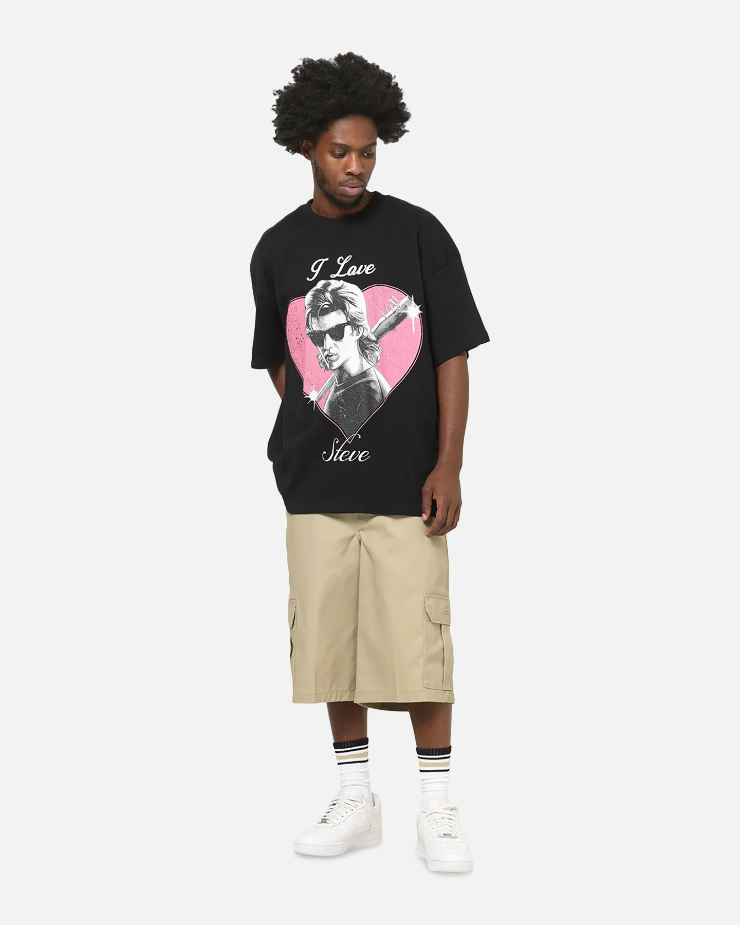 73Studio X Stranger Things I Love Steve Heavy T-Shirt Black sold by Culture Kings product image thumbnail 2