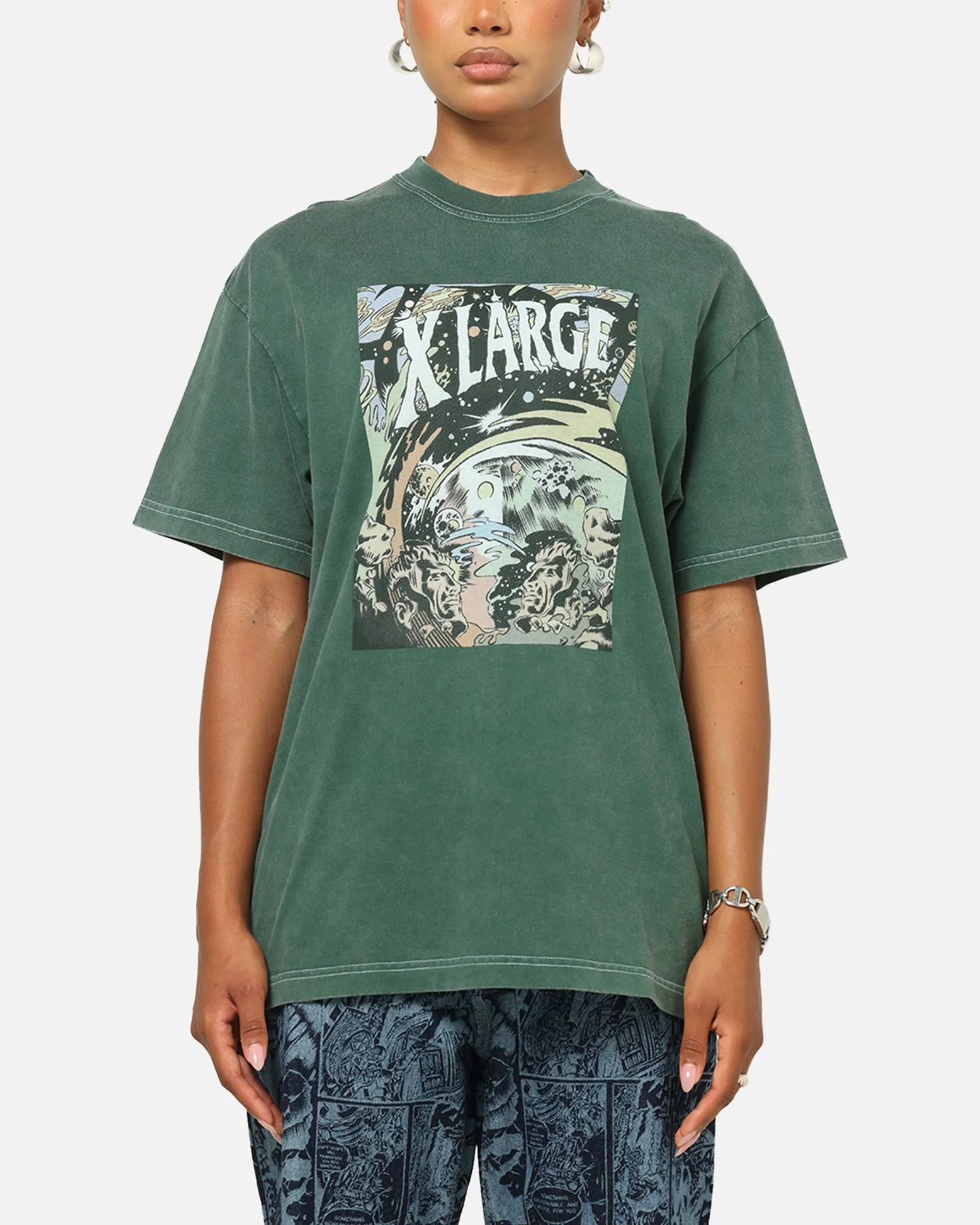 X-Large Comic T-Shirt Green sold by Culture Kings