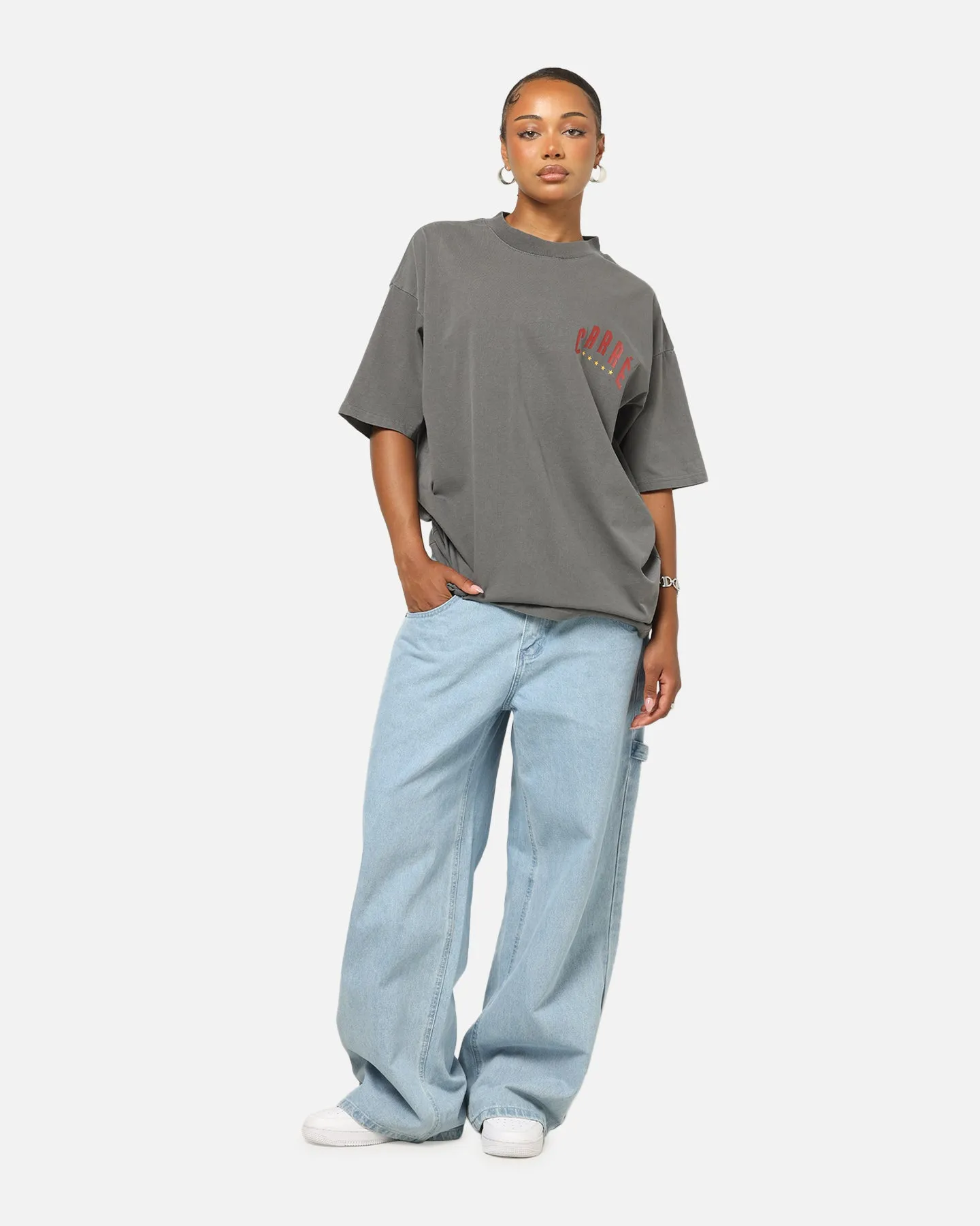 Carre Tiger Glow T-Shirt Washed Charcoal sold by Culture Kings product image thumbnail 4