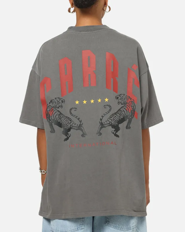 Carre Tiger Glow T-Shirt Washed Charcoal sold by Culture Kings