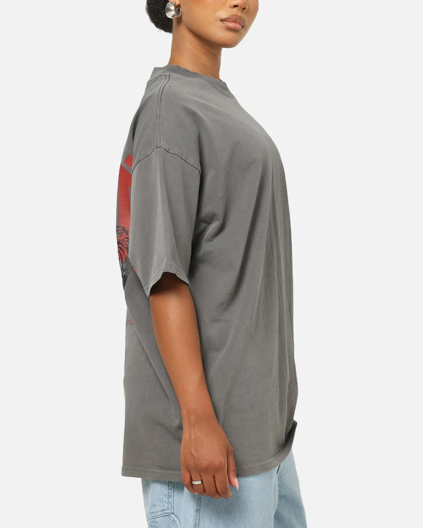 Carre Tiger Glow T-Shirt Washed Charcoal sold by Culture Kings product image thumbnail 5