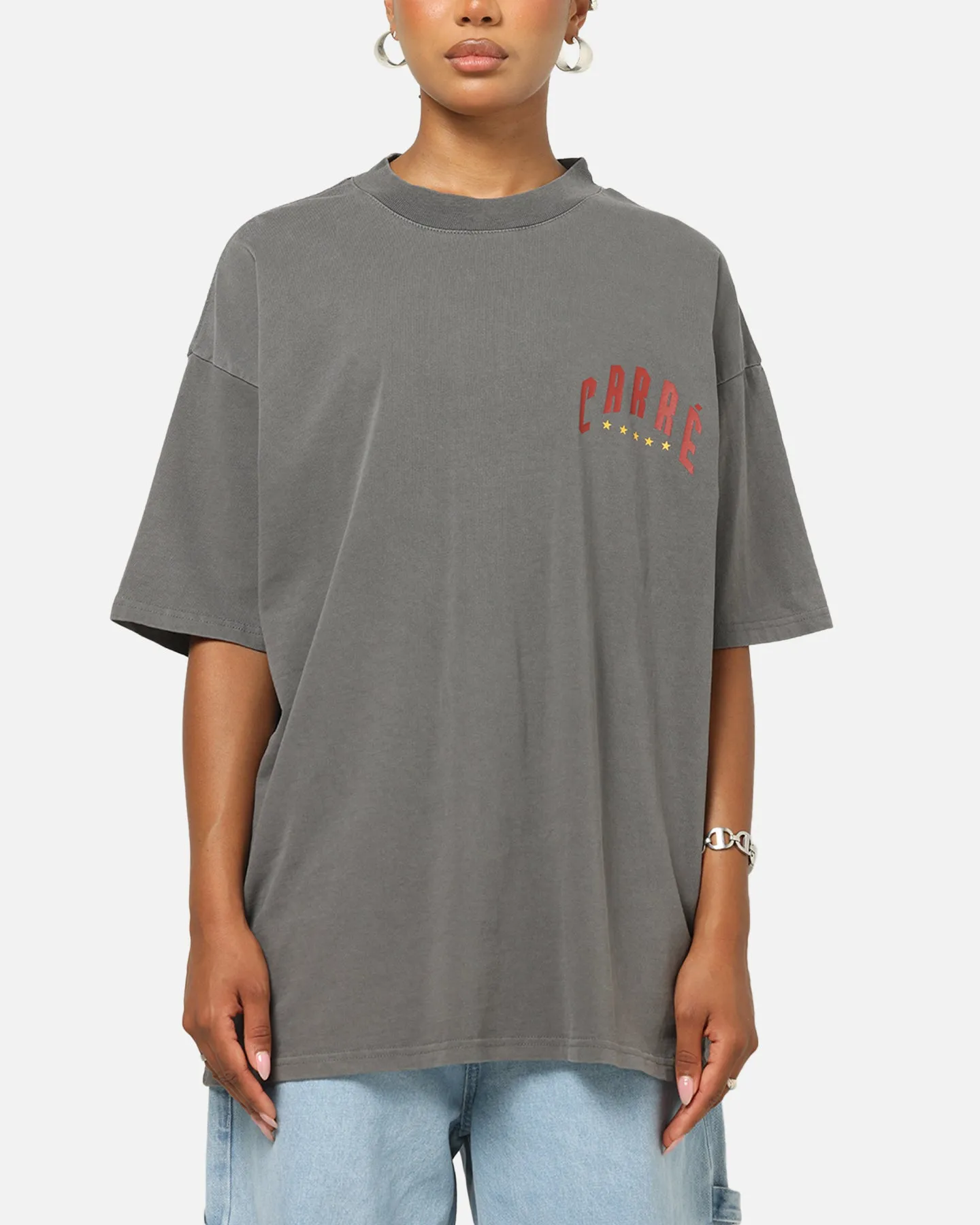 Carre Tiger Glow T-Shirt Washed Charcoal sold by Culture Kings product image thumbnail 2