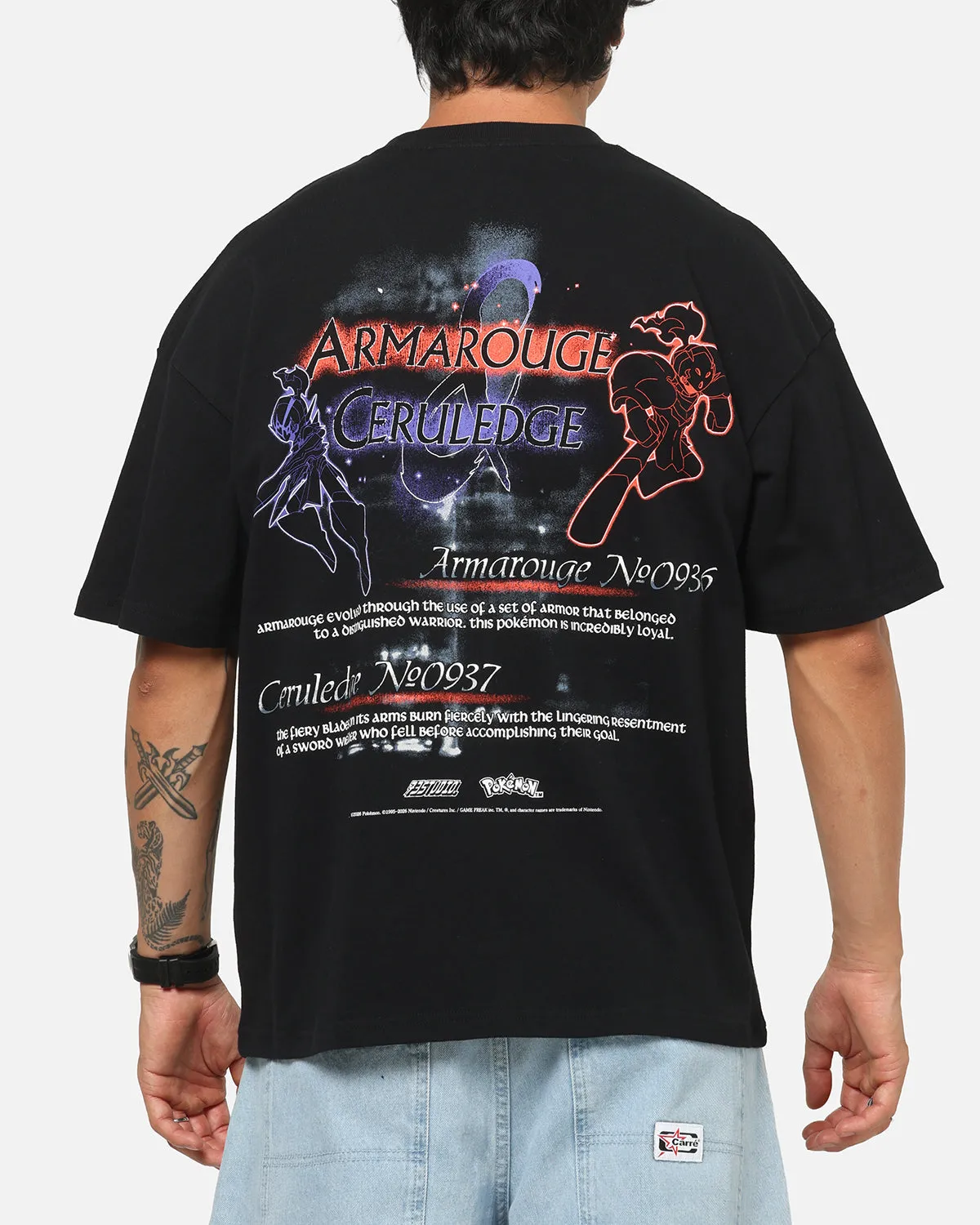 The Pokémon Collection By 73Studio Armarouge And Ceruledge T-Shirt Black sold by Culture Kings product image thumbnail 2