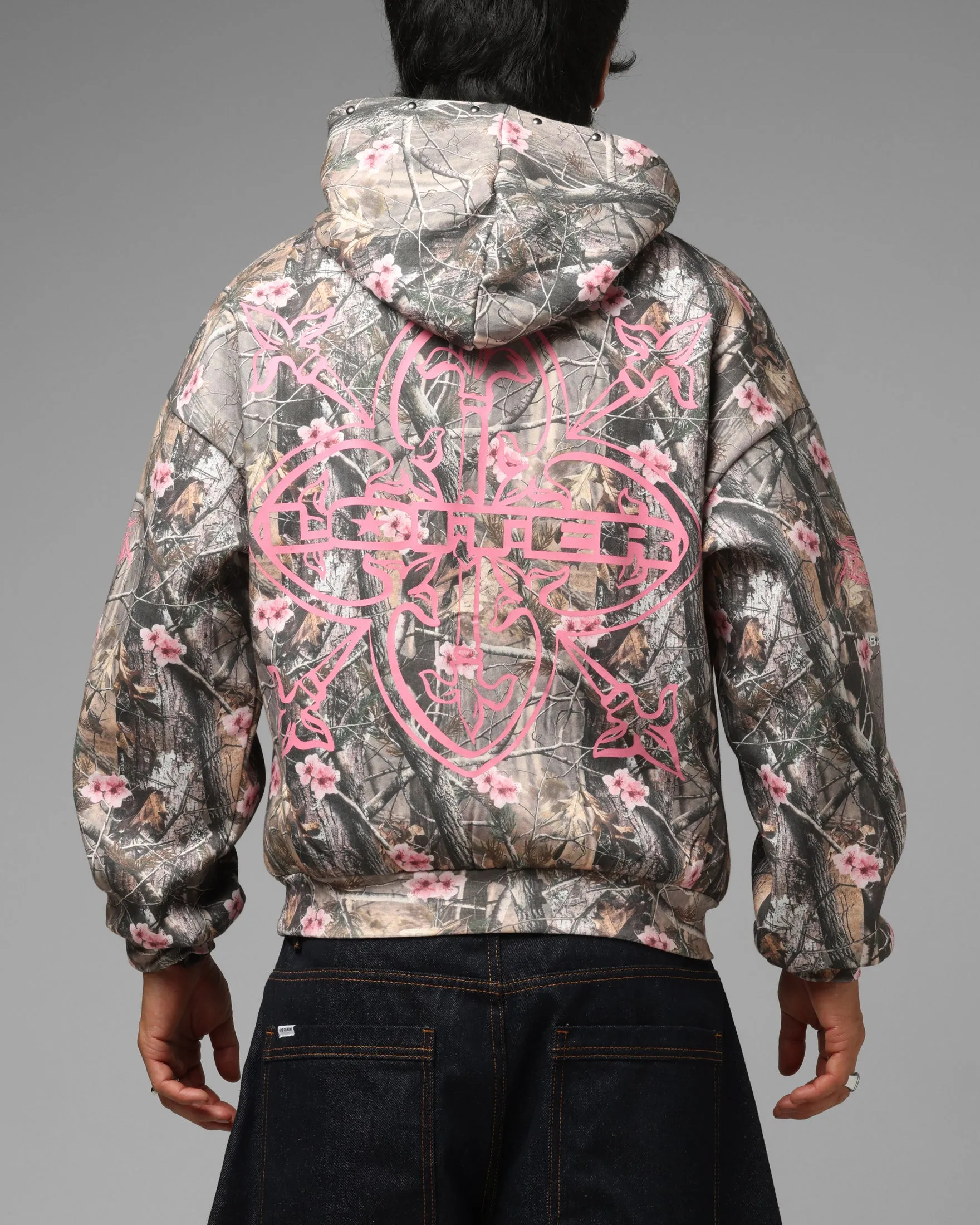 Loiter Blade Hoodie Real Tree/Pink sold by Culture Kings