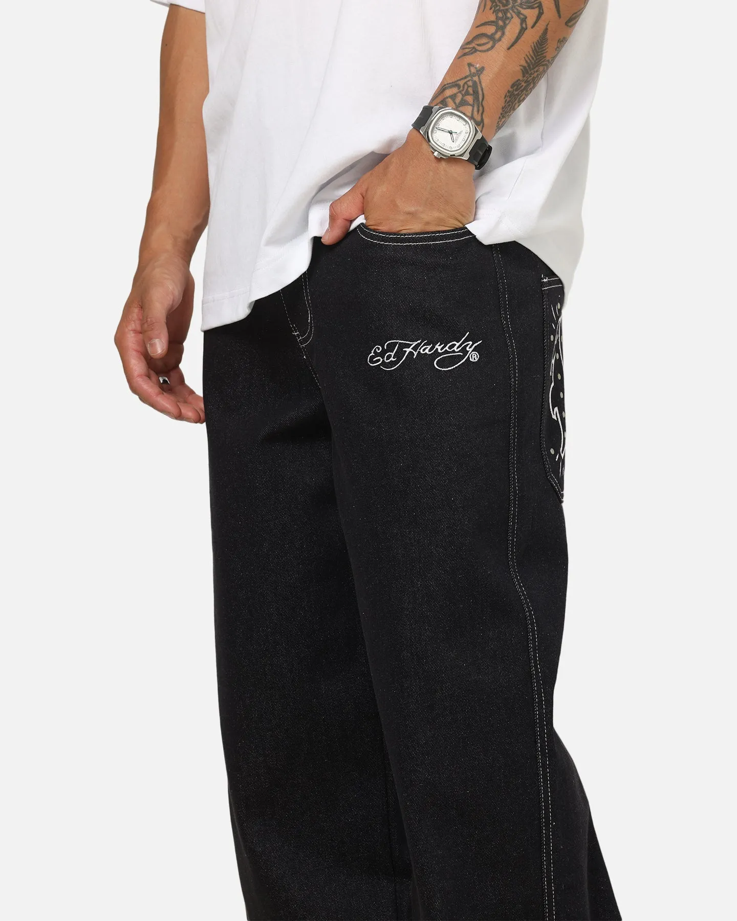 Ed Hardy Stellar Jeans Mid Blue sold by Culture Kings product image thumbnail 4