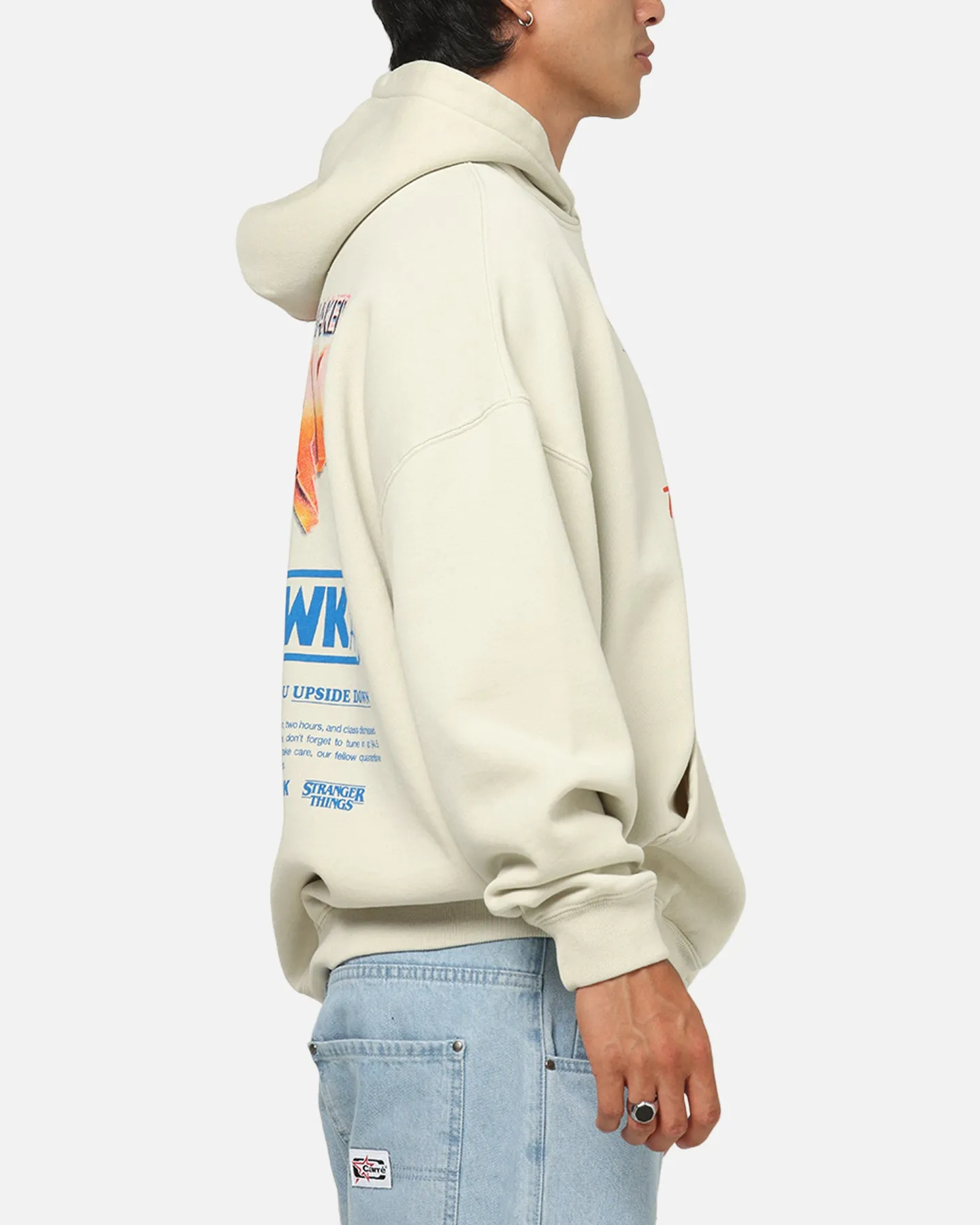 73Studio X Stranger Things WSQK Premium Hoodie Grey sold by Culture Kings product image thumbnail 5