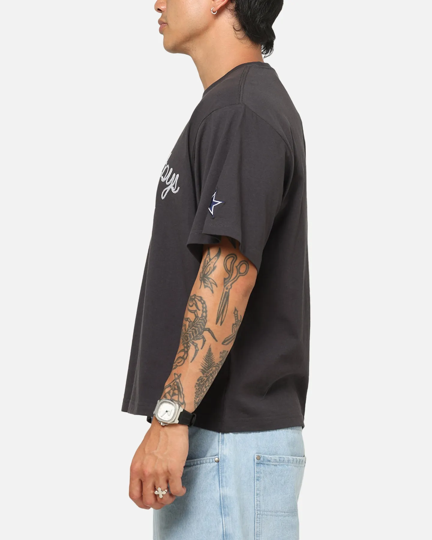 Mitchell & Ness Dallas Cowboys Chainstitch T-Shirt Washed Black sold by Culture Kings product image thumbnail 5