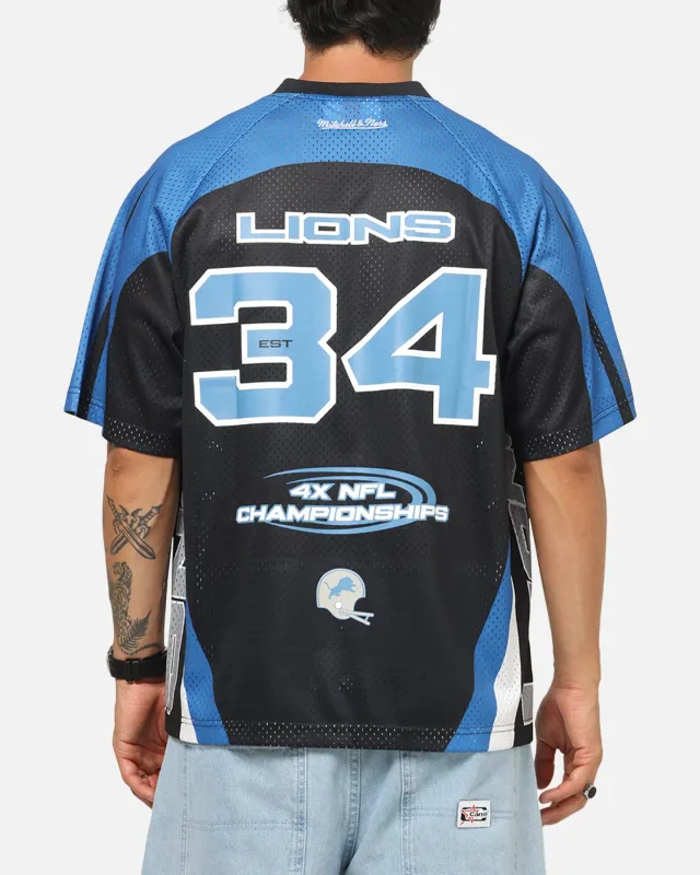 Mitchell & Ness Detroit Lions Warehouse Rave Jersey Black/Blue/White sold by Culture Kings