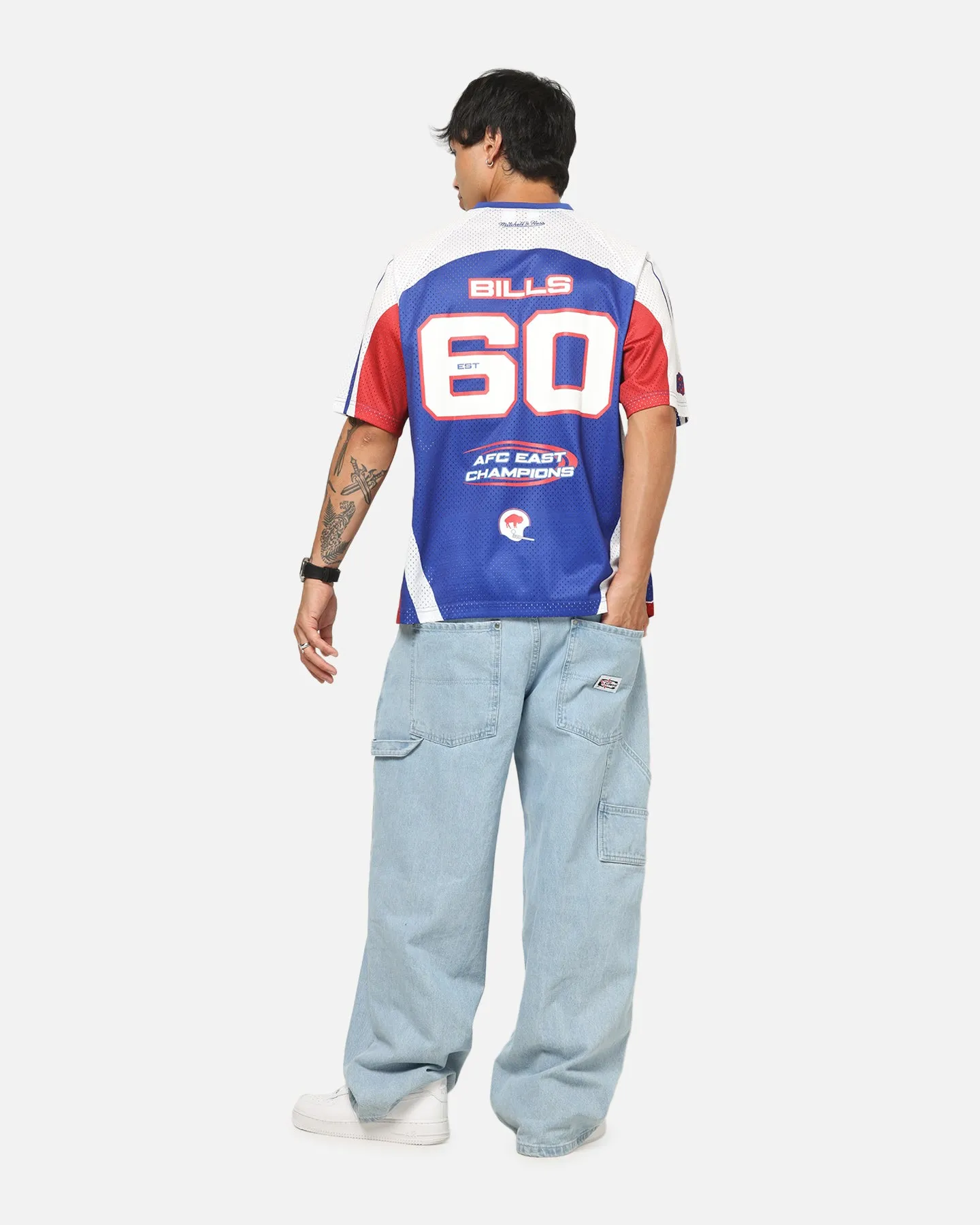 Mitchell & Ness Buffalo Bills Warehouse Rave Jersey White/Blue/Red sold by Culture Kings product image thumbnail 4