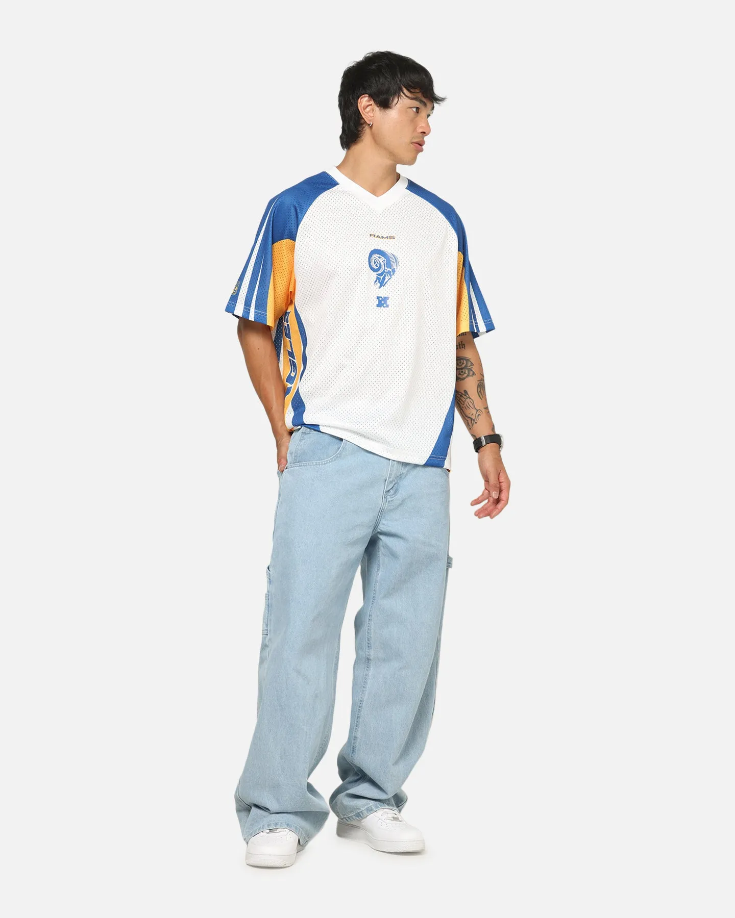 Mitchell & Ness Los Angeles Rams Warehouse Rave Jersey White/Blue/Yellow sold by Culture Kings product image thumbnail 4