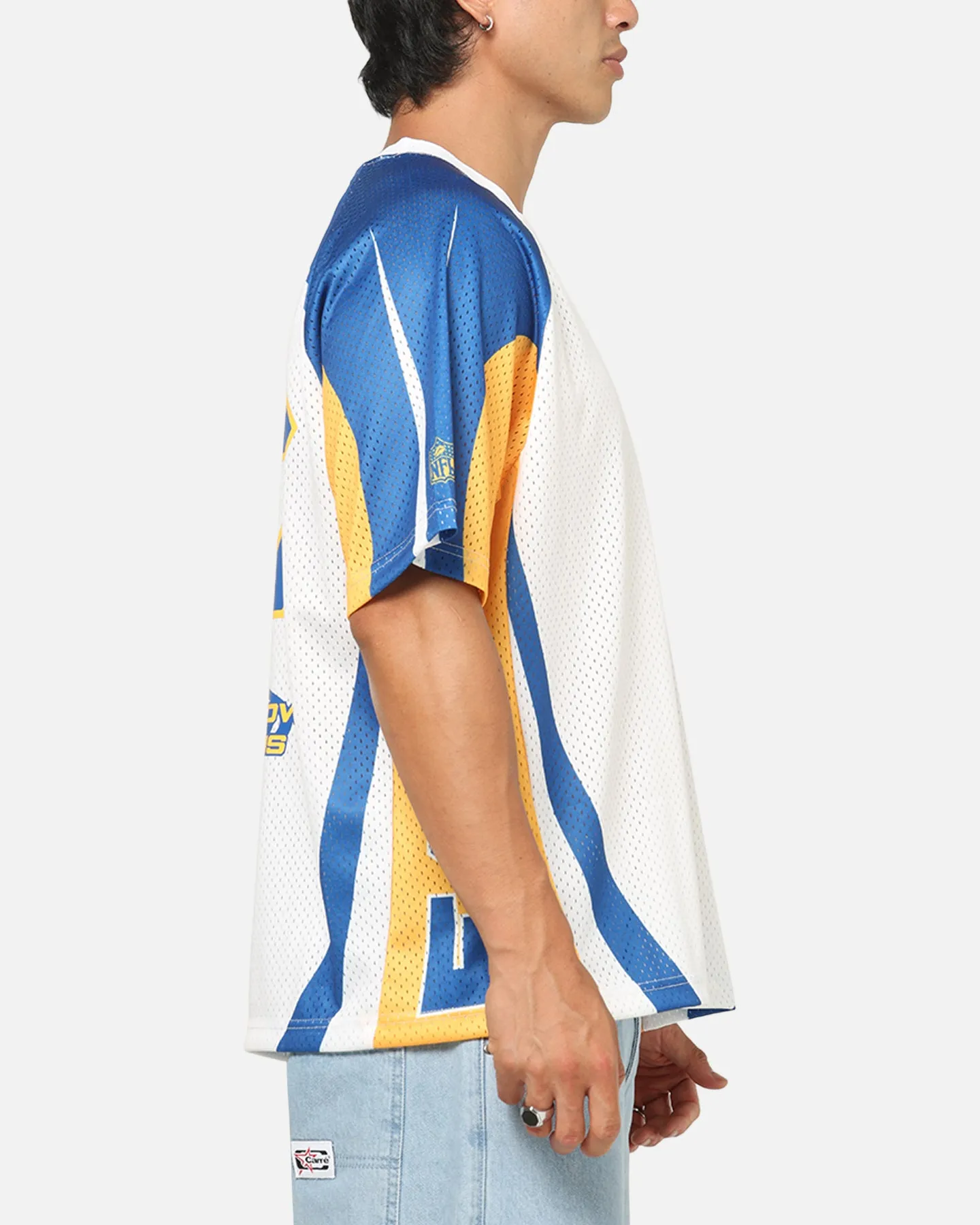 Mitchell & Ness Los Angeles Rams Warehouse Rave Jersey White/Blue/Yellow sold by Culture Kings product image thumbnail 5
