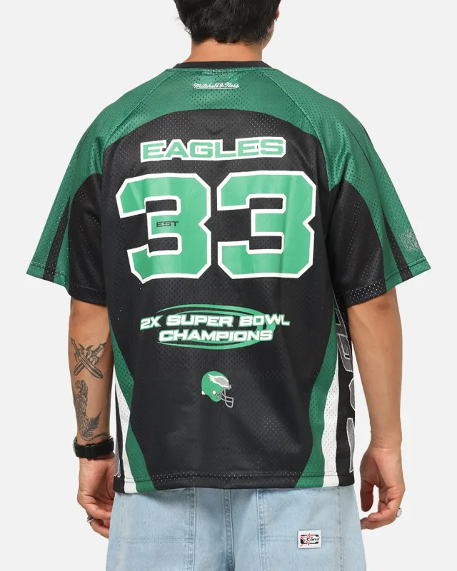 Mitchell & Ness Philadelphia Eagles Warehouse Rave Jersey Black/Green sold by Culture Kings