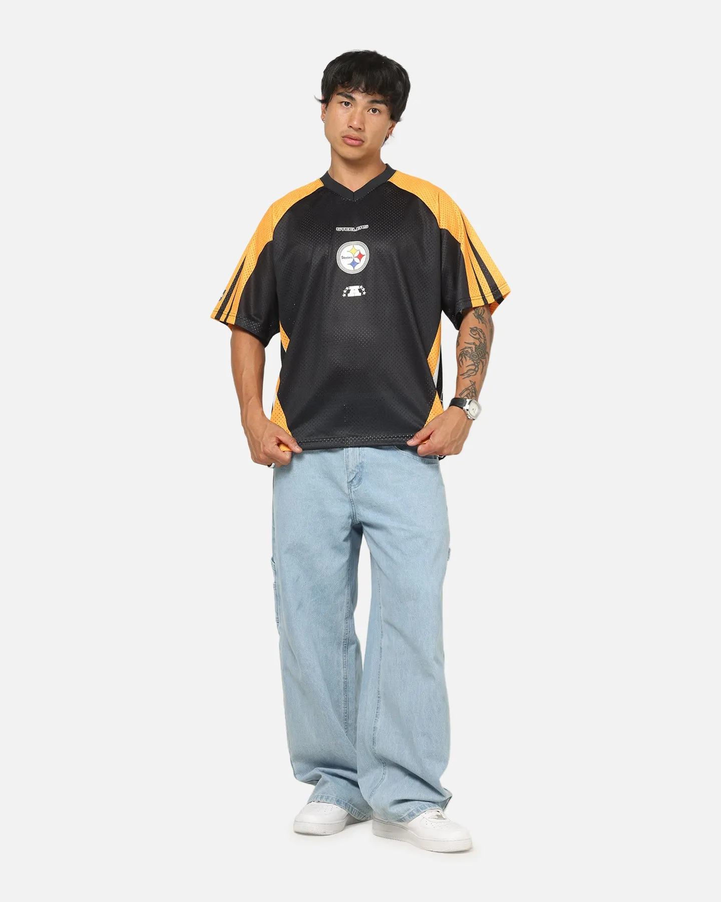 Mitchell & Ness Pittsburgh Steelers Warehouse Rave Jersey Black/Yellow sold by Culture Kings product image thumbnail 4