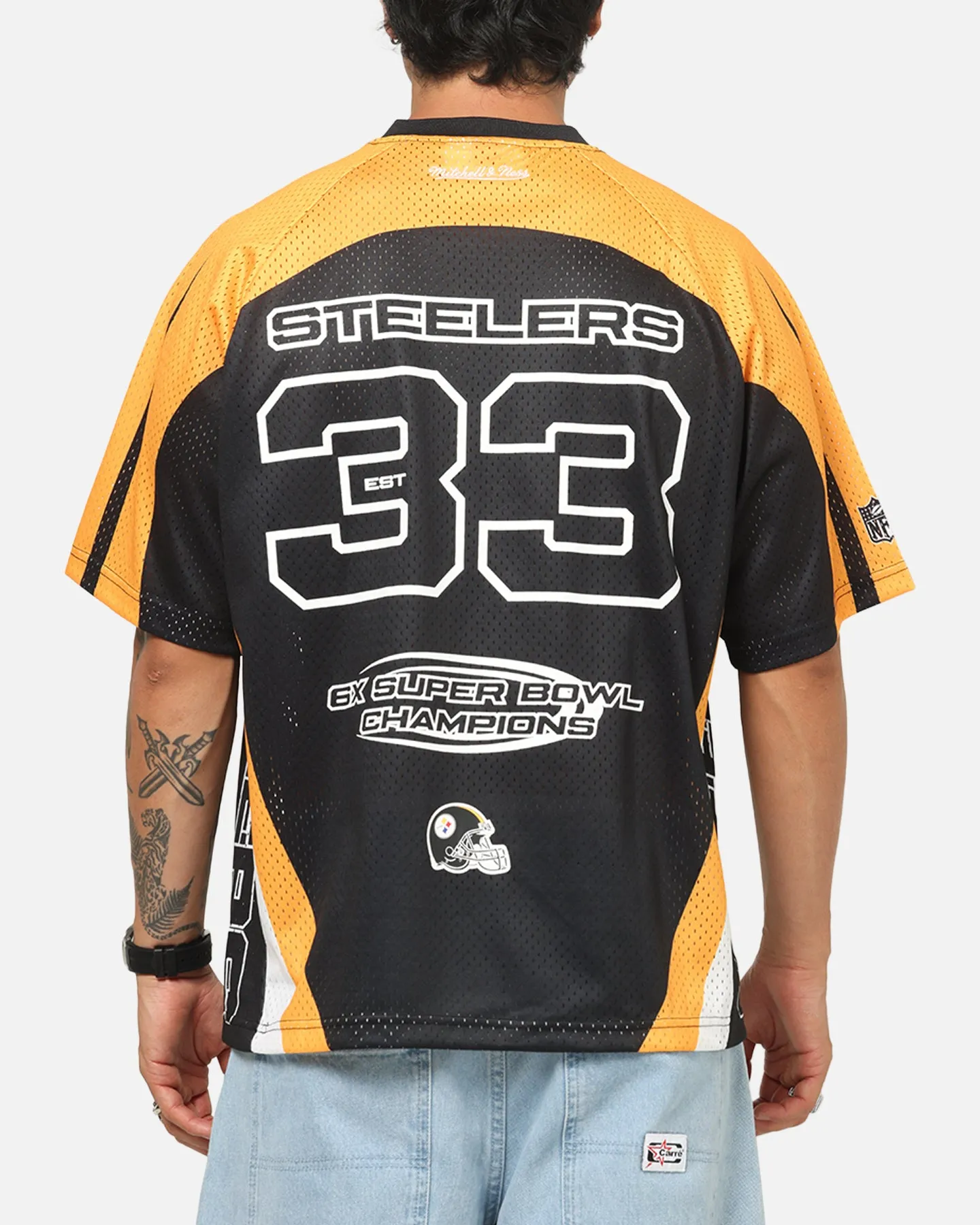Mitchell & Ness Pittsburgh Steelers Warehouse Rave Jersey Black/Yellow sold by Culture Kings product image thumbnail 2