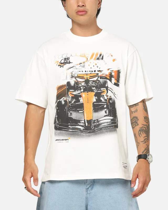 Mitchell & Ness X Mclaren Vegas 2025 T-Shirt Vintage White sold by Culture Kings