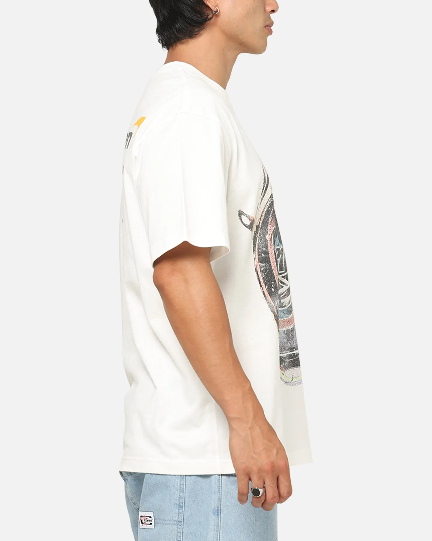 Mitchell & Ness X Mclaren Piastri Helmet T-Shirt Vintage White sold by Culture Kings product image thumbnail 5