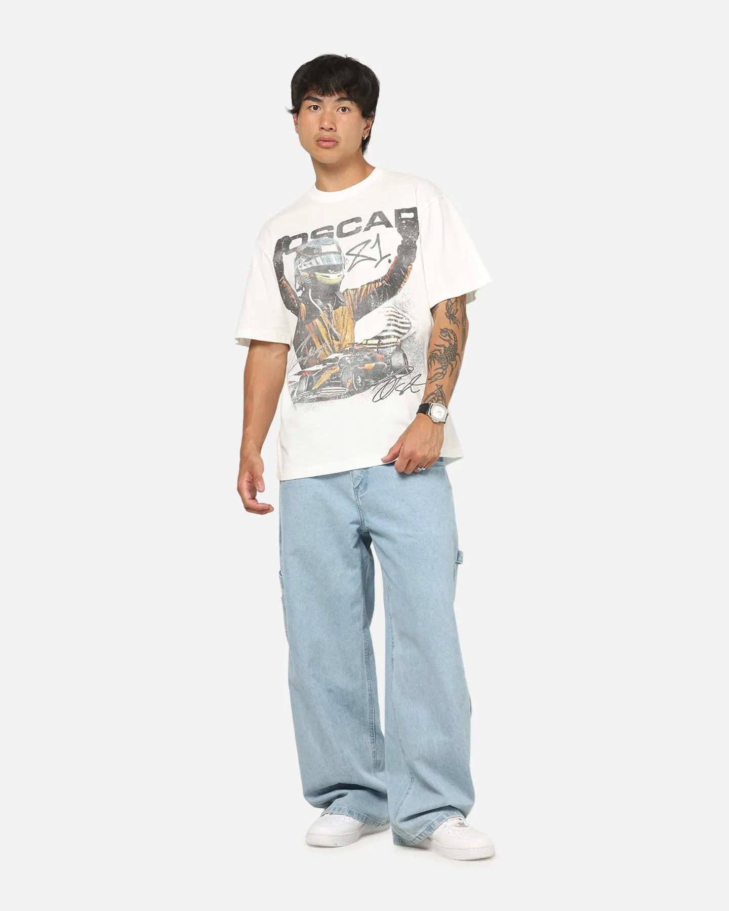 Mitchell & Ness X Mclaren Piastri Victory T-Shirt Vintage White sold by Culture Kings product image thumbnail 3