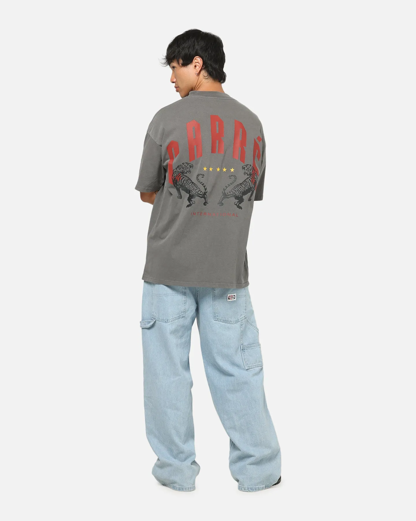 Carre Tiger Glow T-Shirt Washed Charcoal sold by Culture Kings product image thumbnail 4