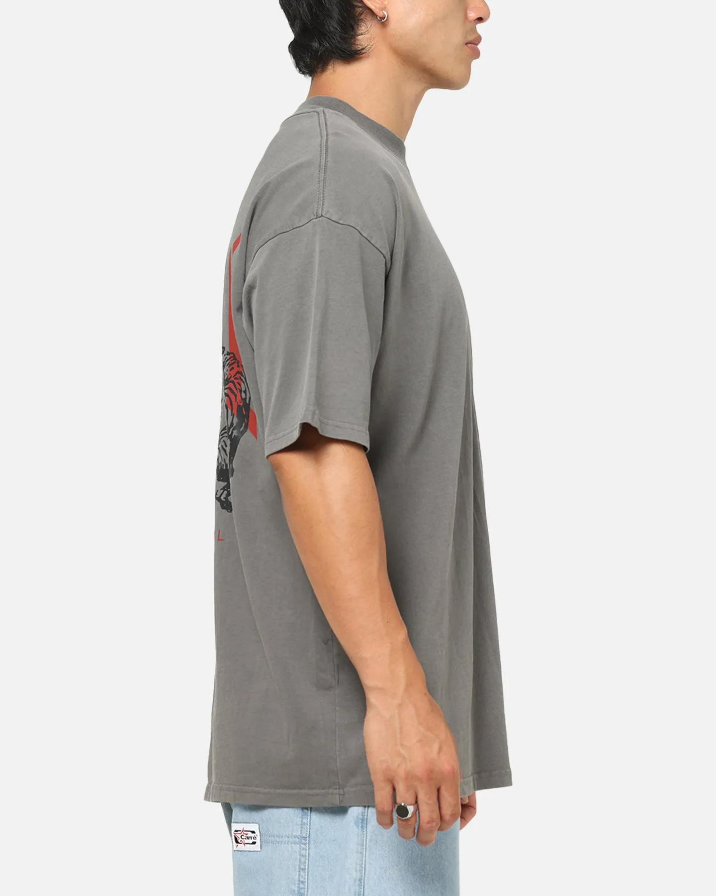 Carre Tiger Glow T-Shirt Washed Charcoal sold by Culture Kings product image thumbnail 5