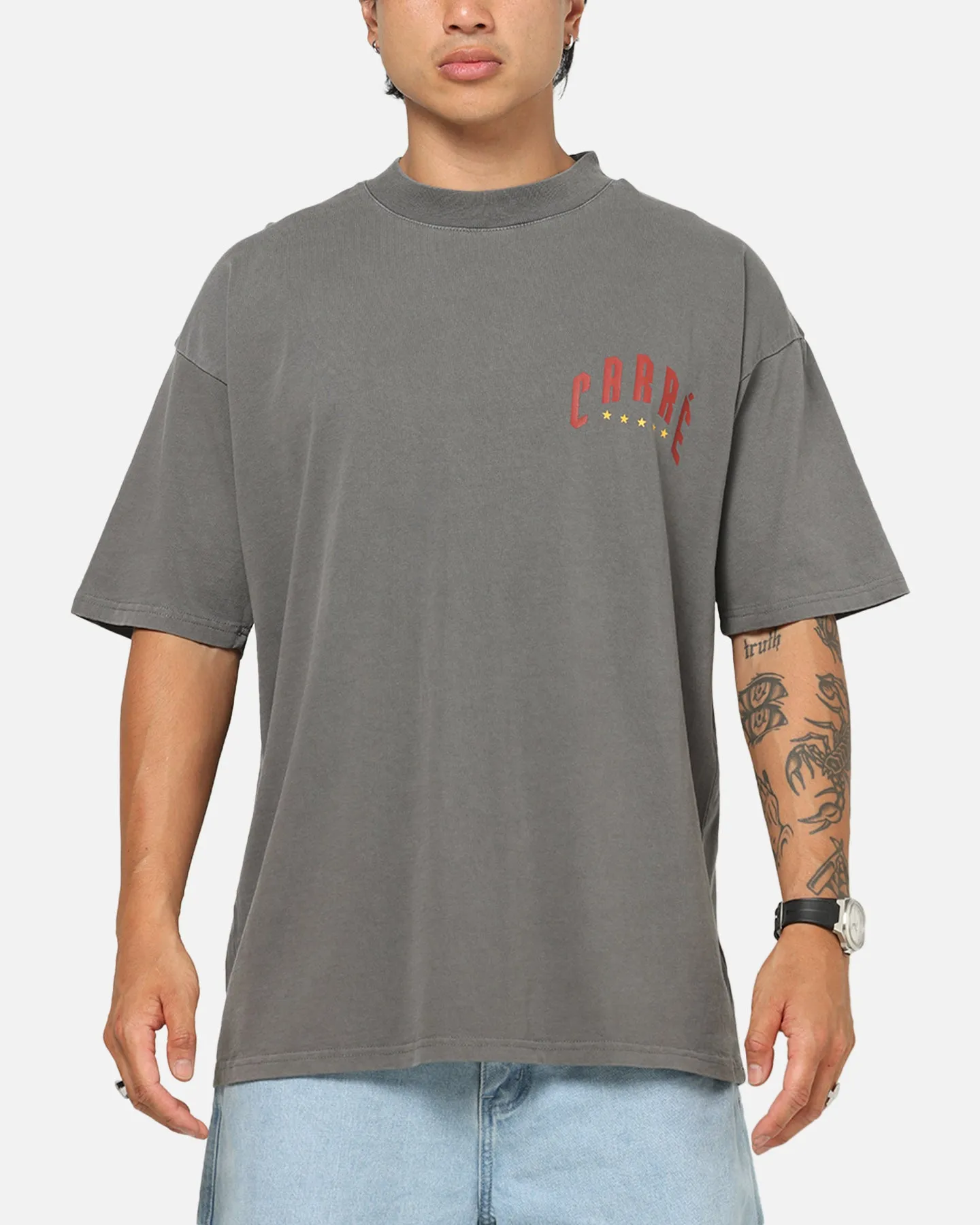 Carre Tiger Glow T-Shirt Washed Charcoal sold by Culture Kings product image thumbnail 2