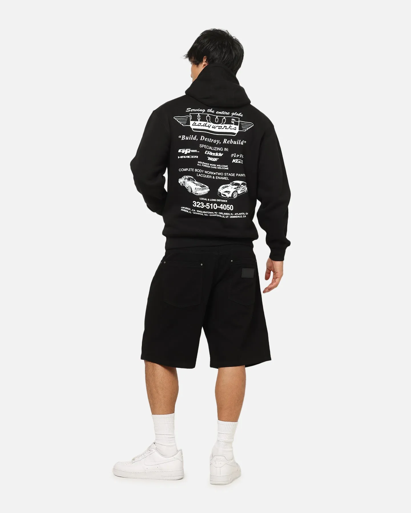 Huf X Greddy Body Works Hoodie Black sold by Culture Kings product image thumbnail 3