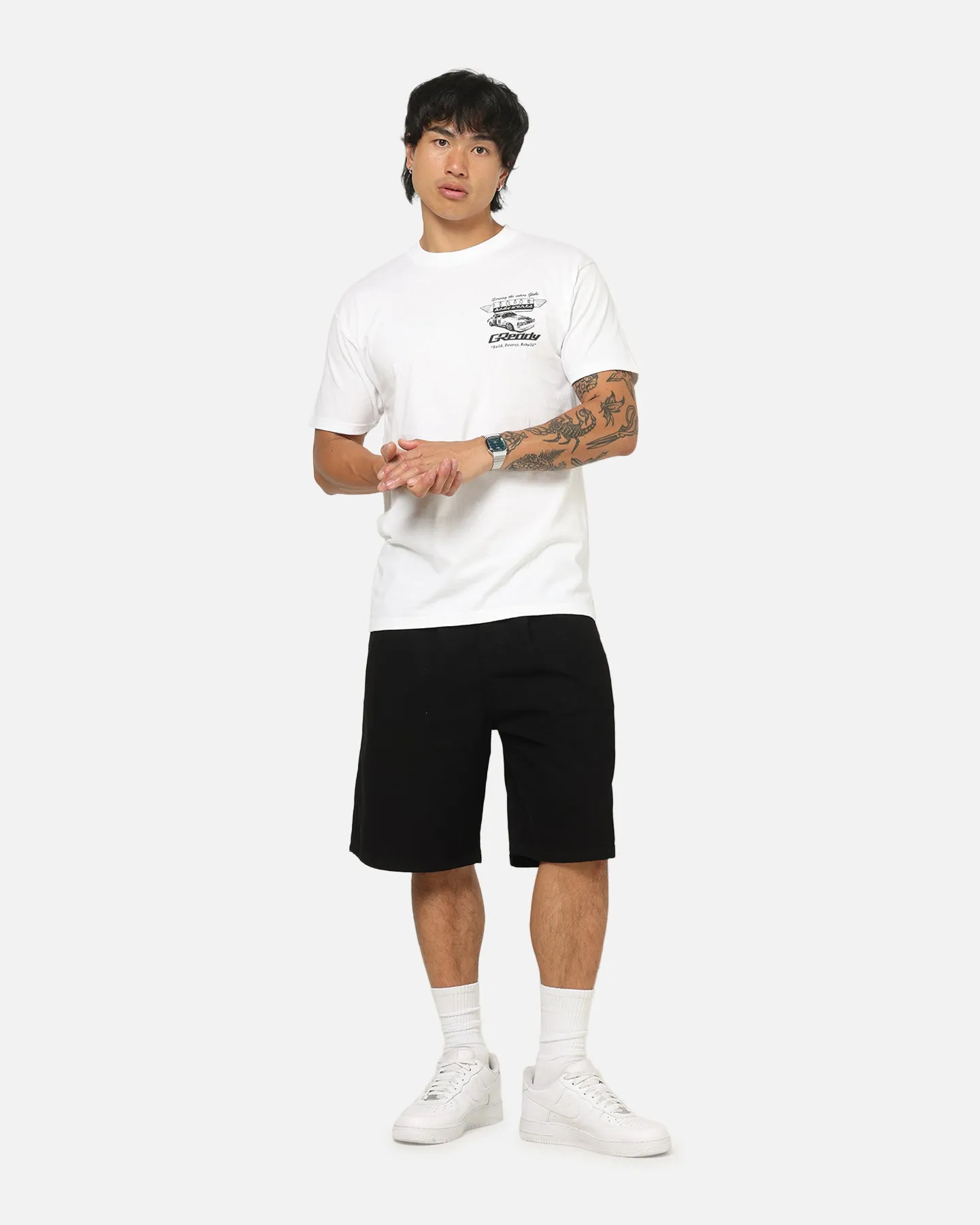 Huf X Greddy Body Works T-Shirt White sold by Culture Kings product image thumbnail 4