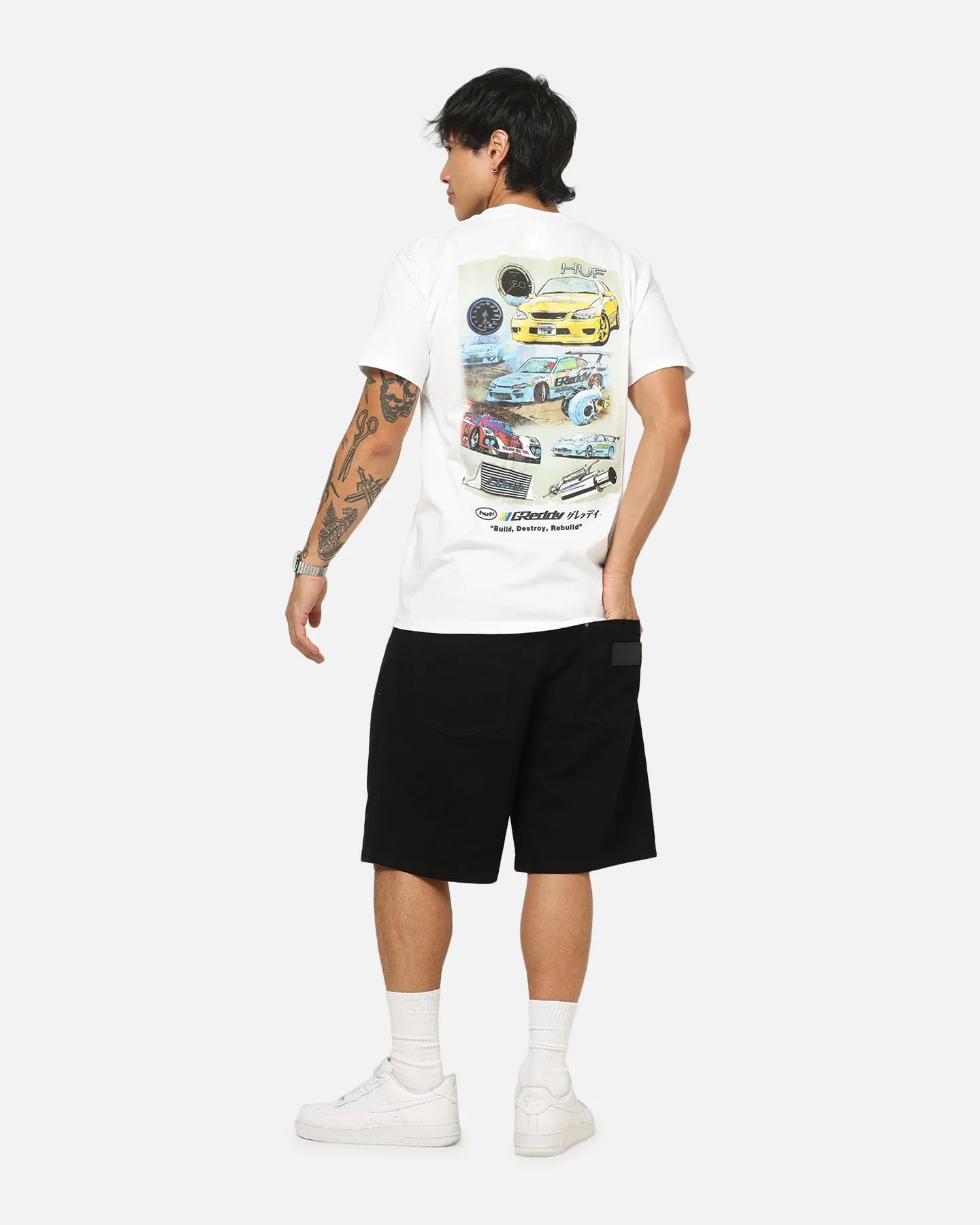 Huf X Greddy Parts T-Shirt White sold by Culture Kings product image thumbnail 3