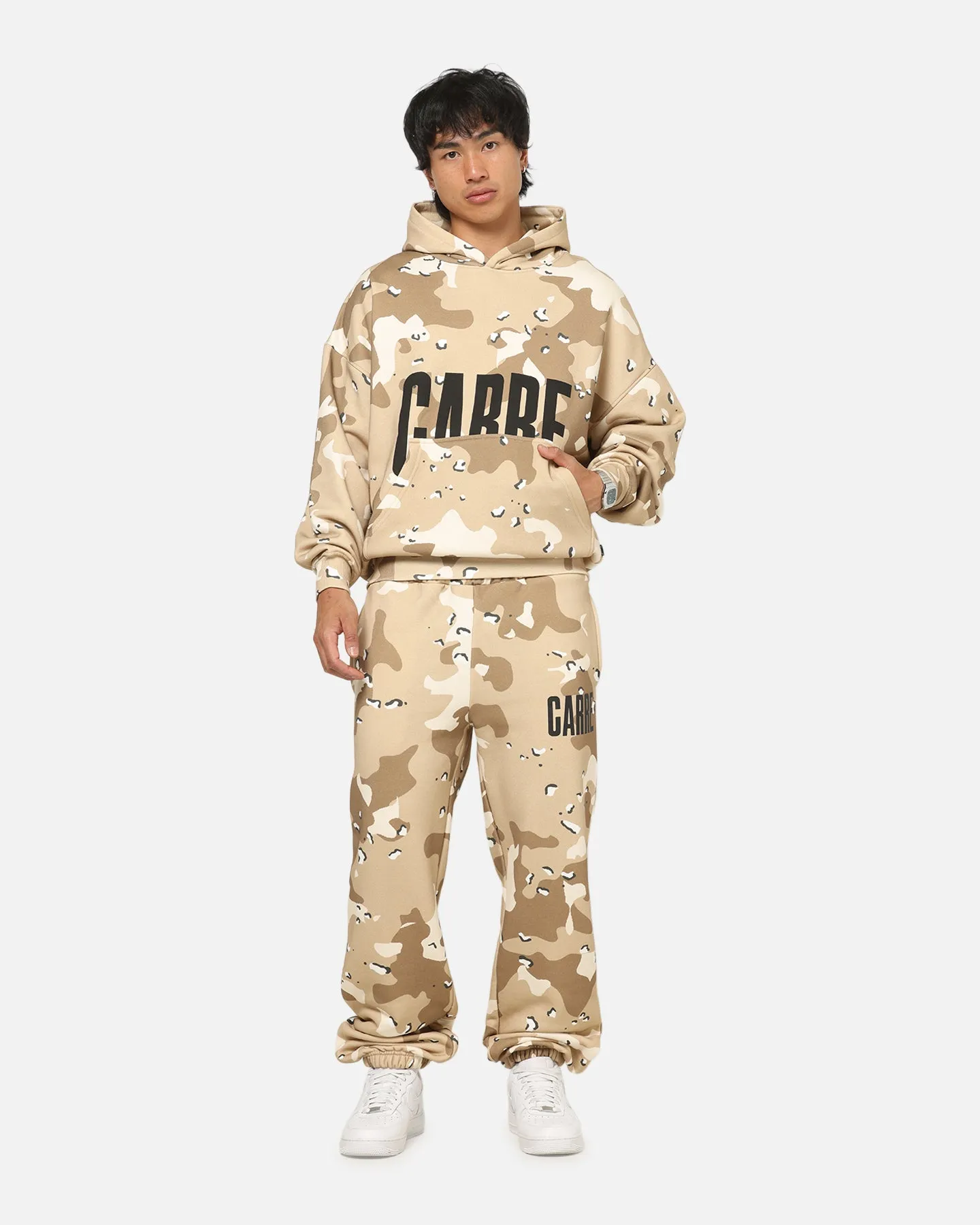 Carre Premium Essentials Hoodie Brown Camo sold by Culture Kings product image thumbnail 3
