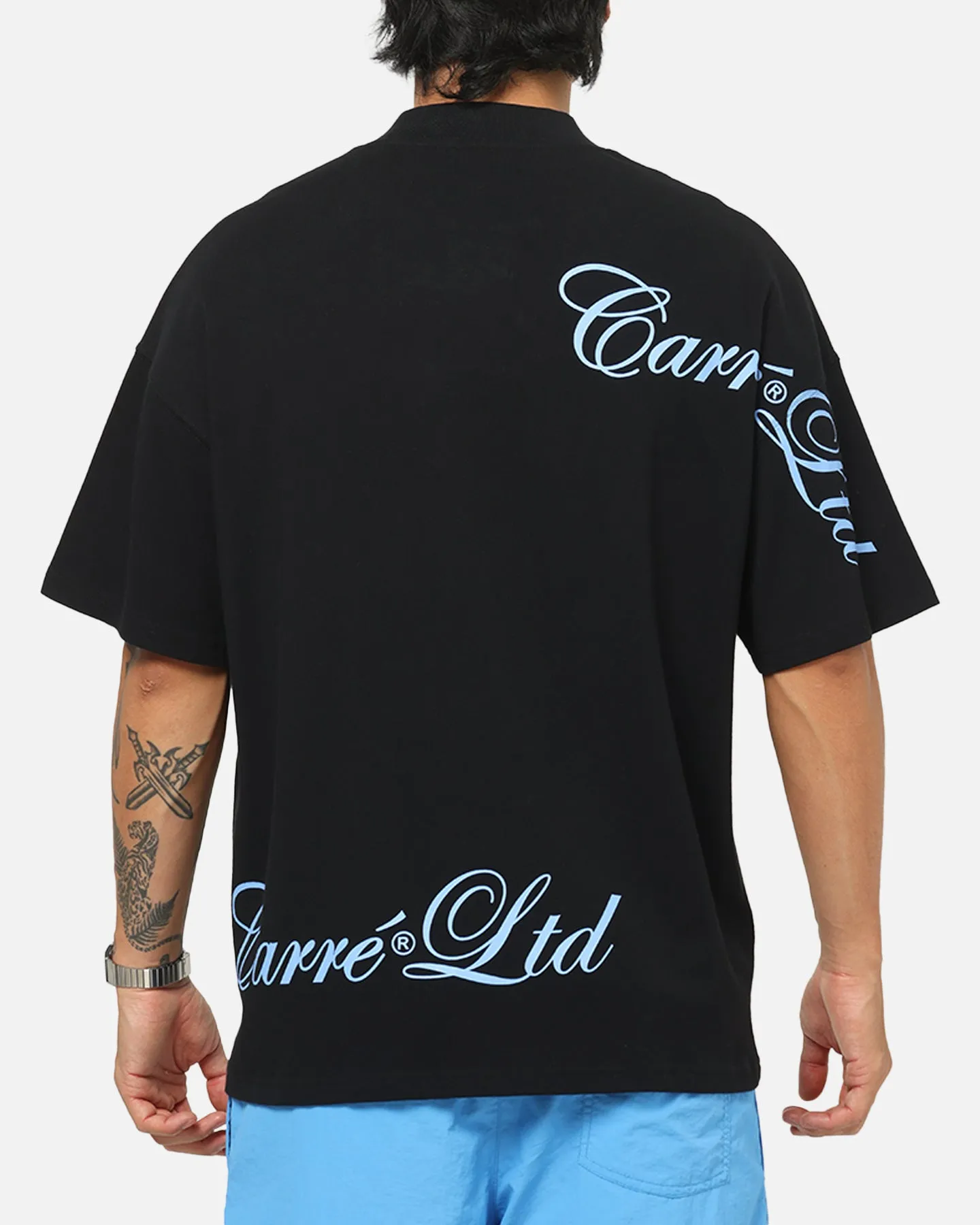 Carre Side Script Oversized T-Shirt Black/Blue sold by Culture Kings product image thumbnail 3