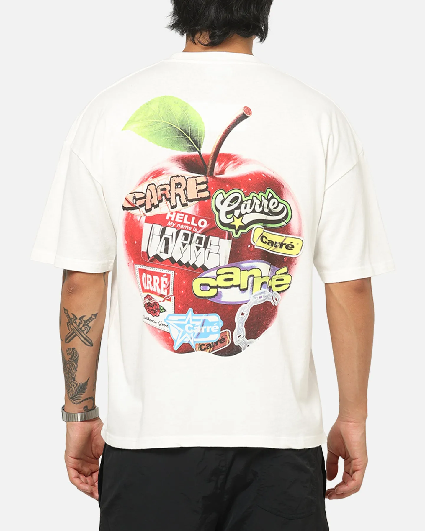Carre Apple A Day T-Shirt Off White sold by Culture Kings
