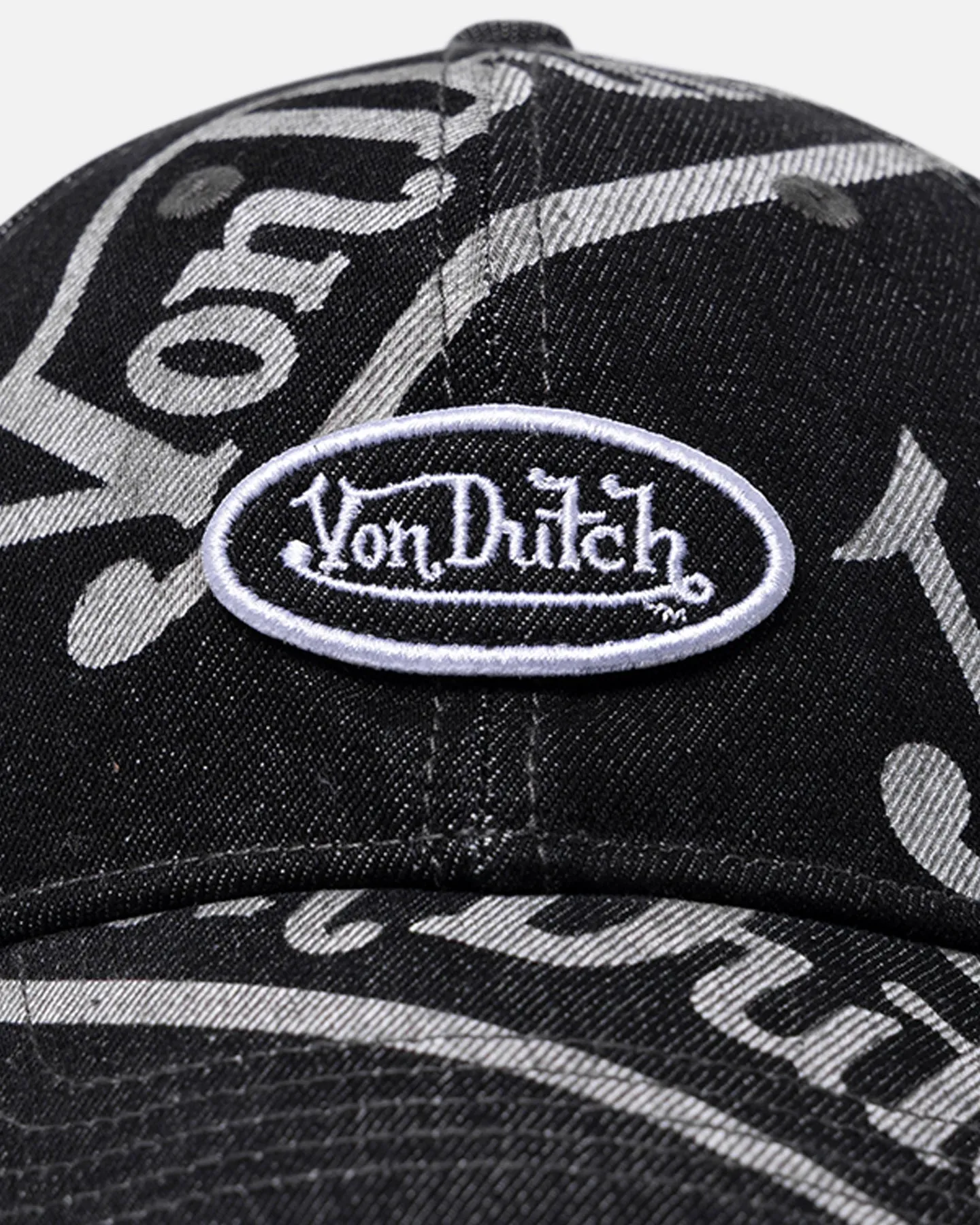 Von Dutch Bleach Oval Dad Strapback Cap Black sold by Culture Kings product image thumbnail 5