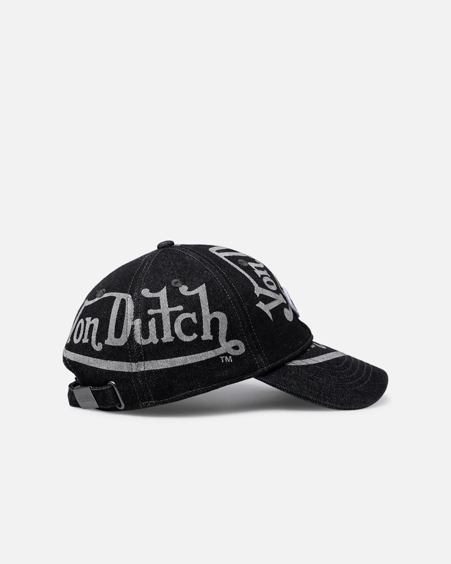 Von Dutch Bleach Oval Dad Strapback Cap Black sold by Culture Kings product image thumbnail 3