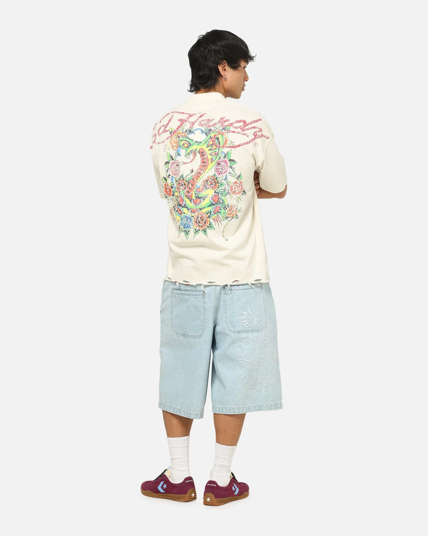 Ed Hardy Venom Rose T-Shirt Washed White sold by Culture Kings product image thumbnail 4