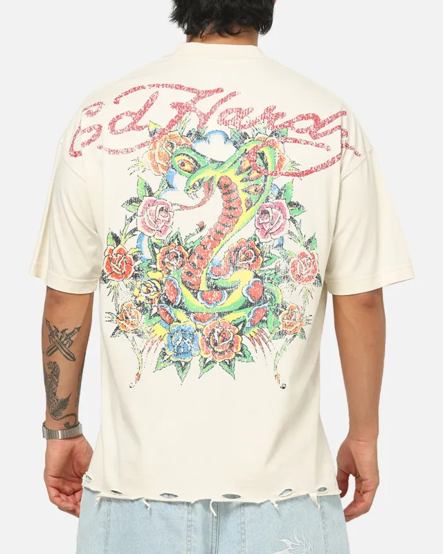 Ed Hardy Venom Rose T-Shirt Washed White sold by Culture Kings