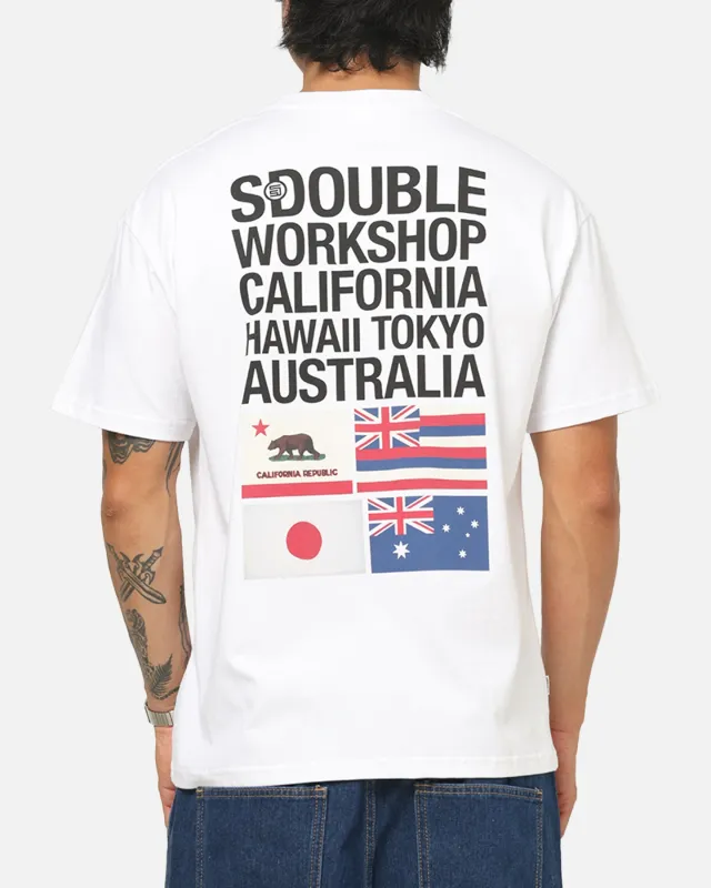 S Double Flags T-Shirt White sold by Culture Kings