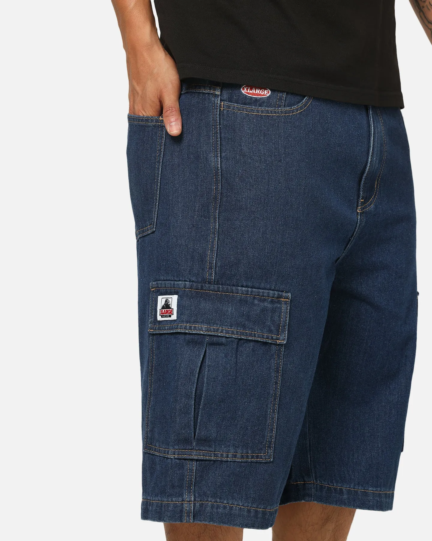 X-Large Baggy Cargo Denim 91 Shorts Dark Indigo sold by Culture Kings product image thumbnail 3