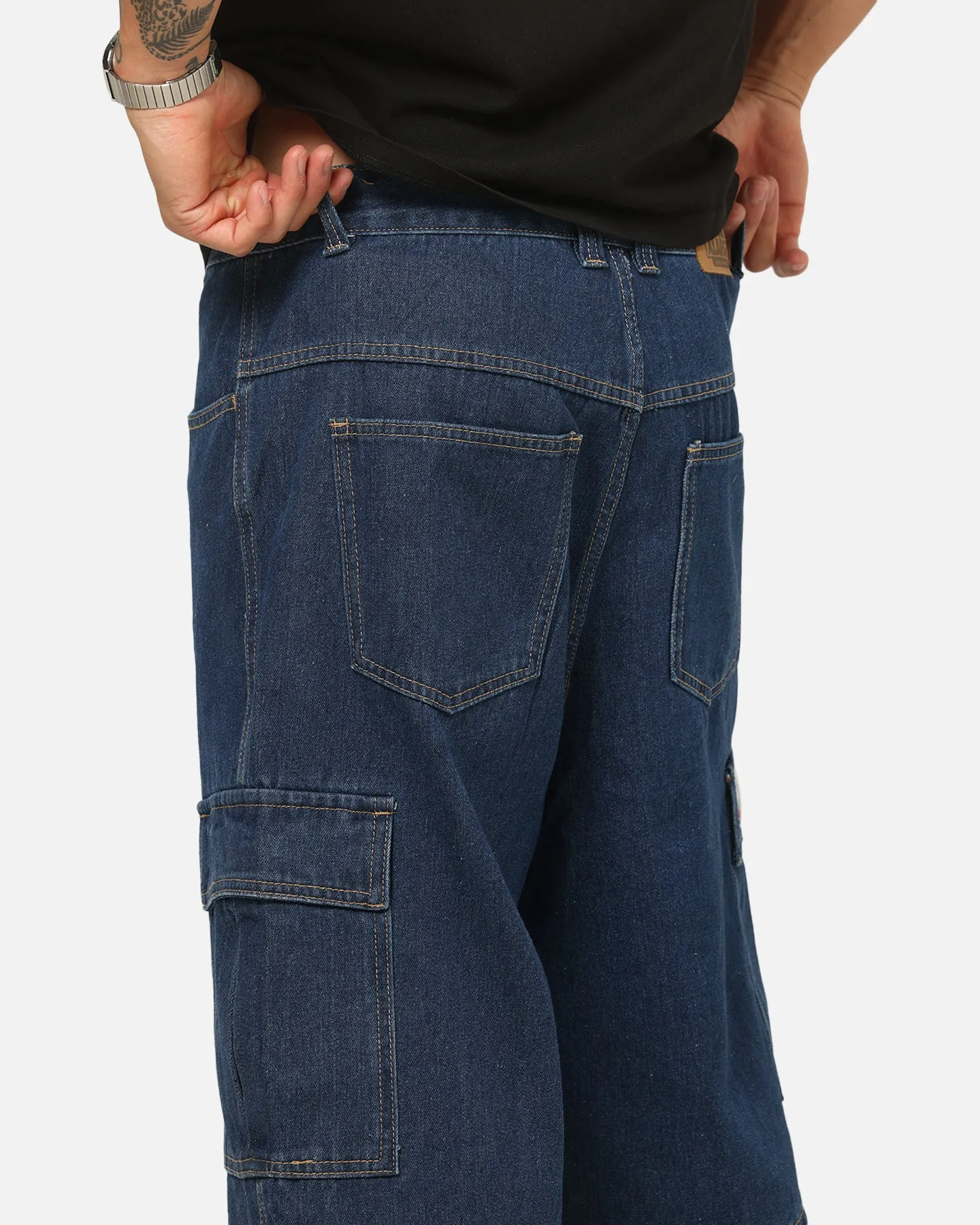 X-Large Baggy Cargo Denim 91 Shorts Dark Indigo sold by Culture Kings product image thumbnail 4