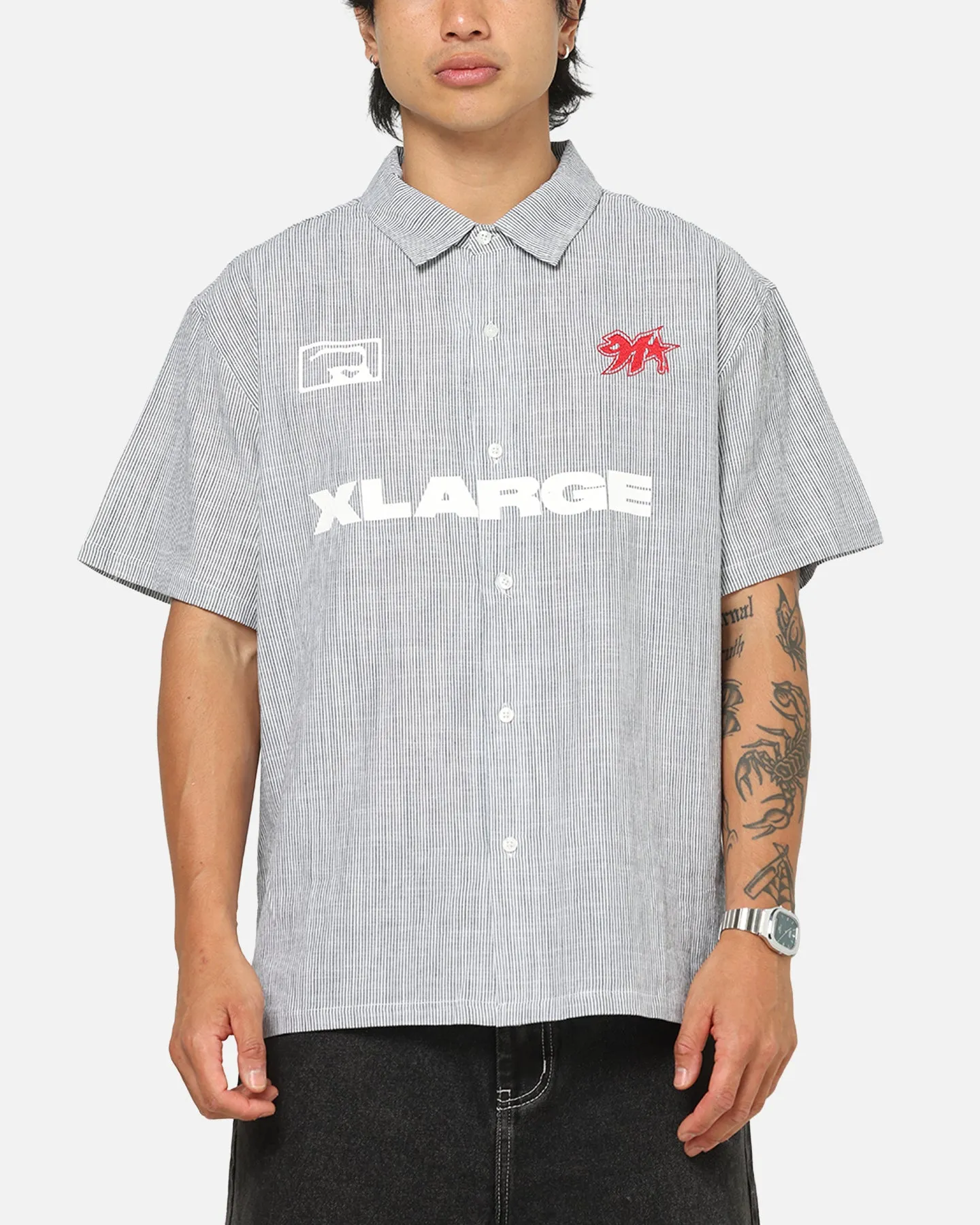 X-Large 91 Star Button Up Shirt White sold by Culture Kings