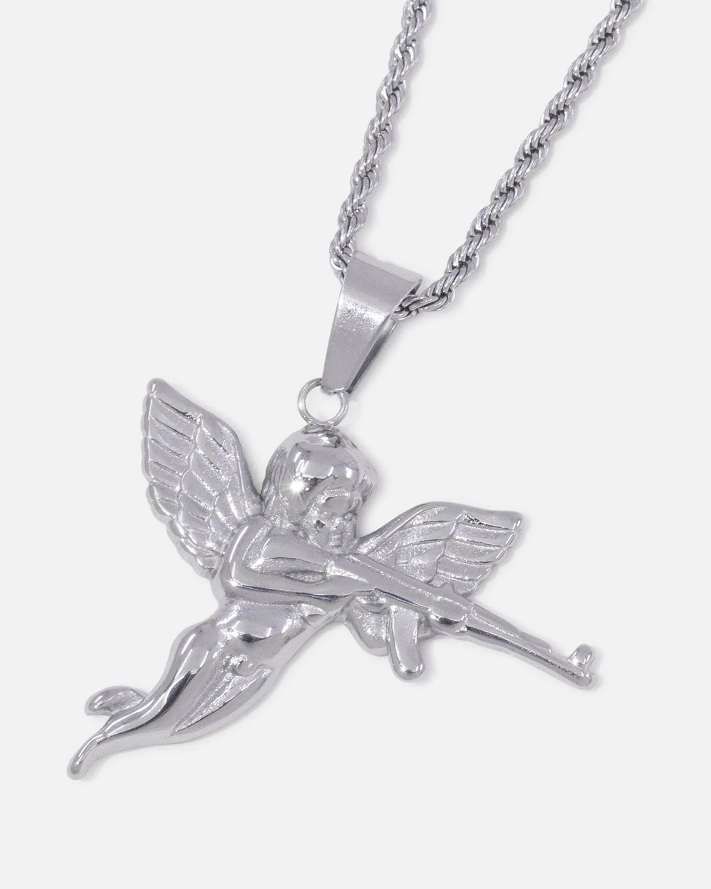 Saint Morta Cupid Pendant Chain White Gold sold by Culture Kings product image thumbnail 3