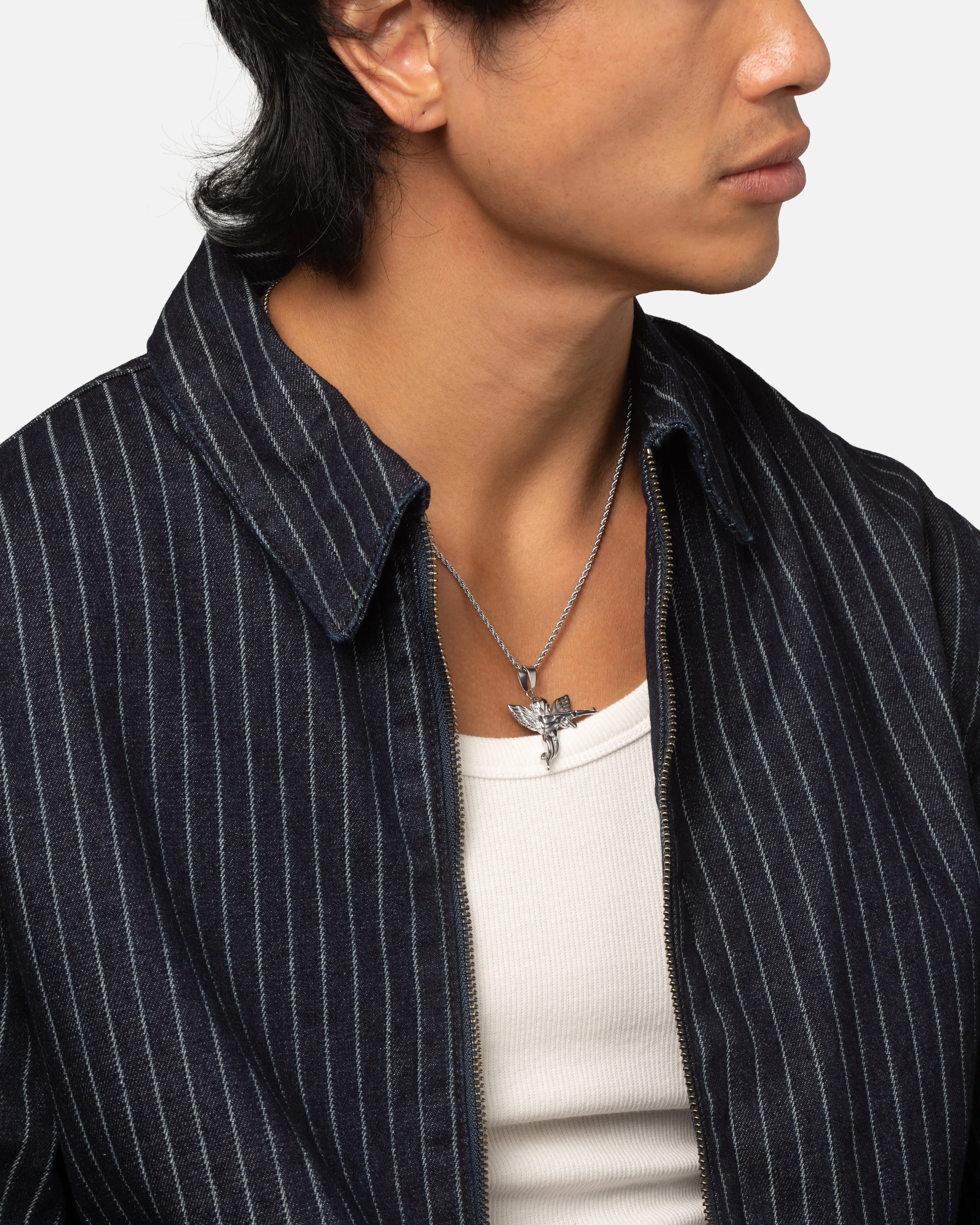 Saint Morta Cupid Pendant Chain White Gold sold by Culture Kings product image thumbnail 4