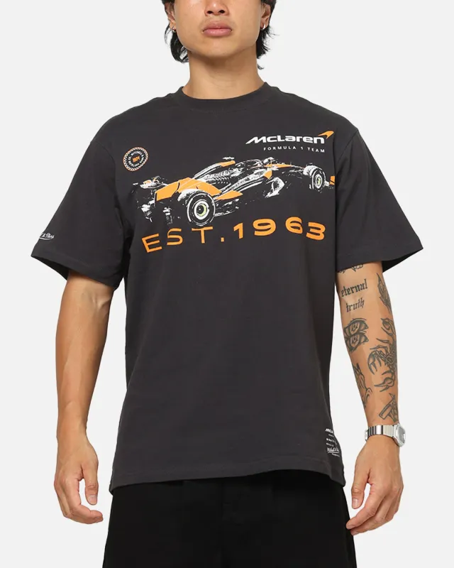 Mitchell & Ness X Mclaren Tailgate T-Shirt Washed Black sold by Culture Kings