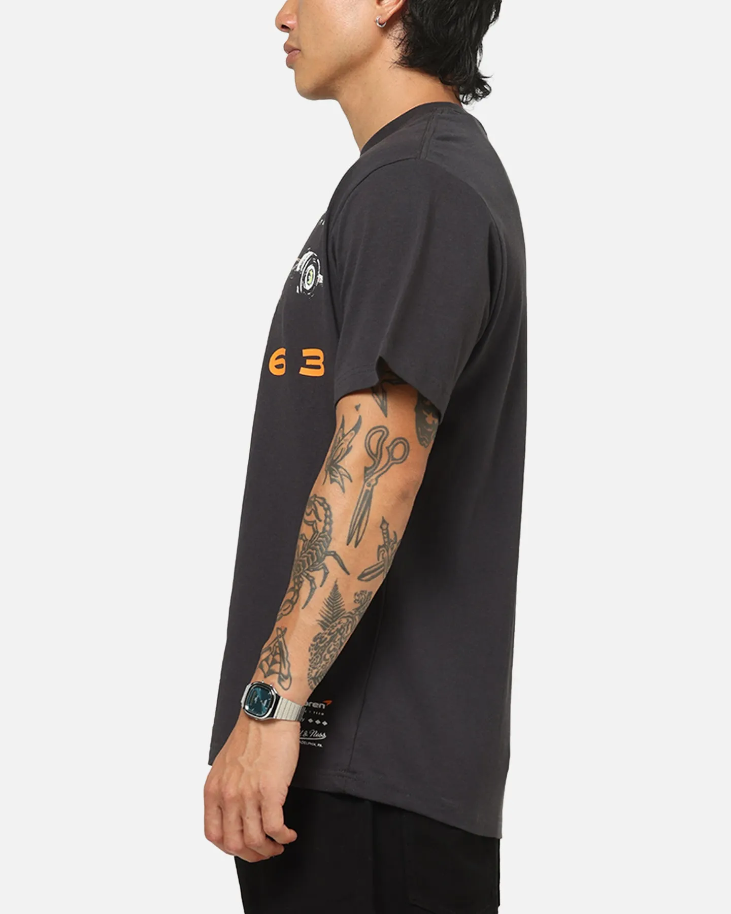 Mitchell & Ness X Mclaren Tailgate T-Shirt Washed Black sold by Culture Kings product image thumbnail 5