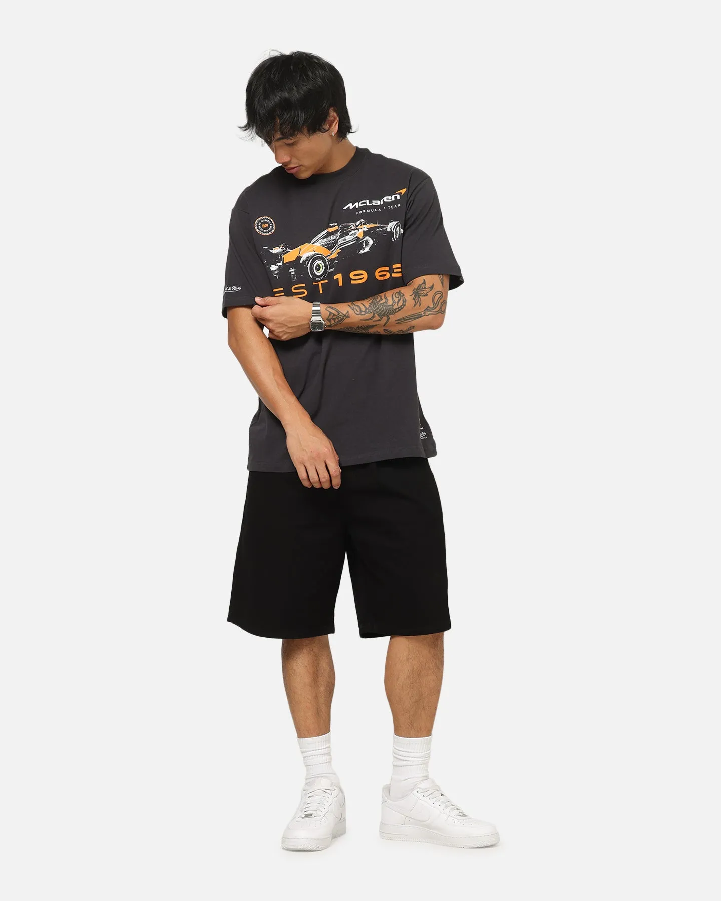 Mitchell & Ness X Mclaren Tailgate T-Shirt Washed Black sold by Culture Kings product image thumbnail 2