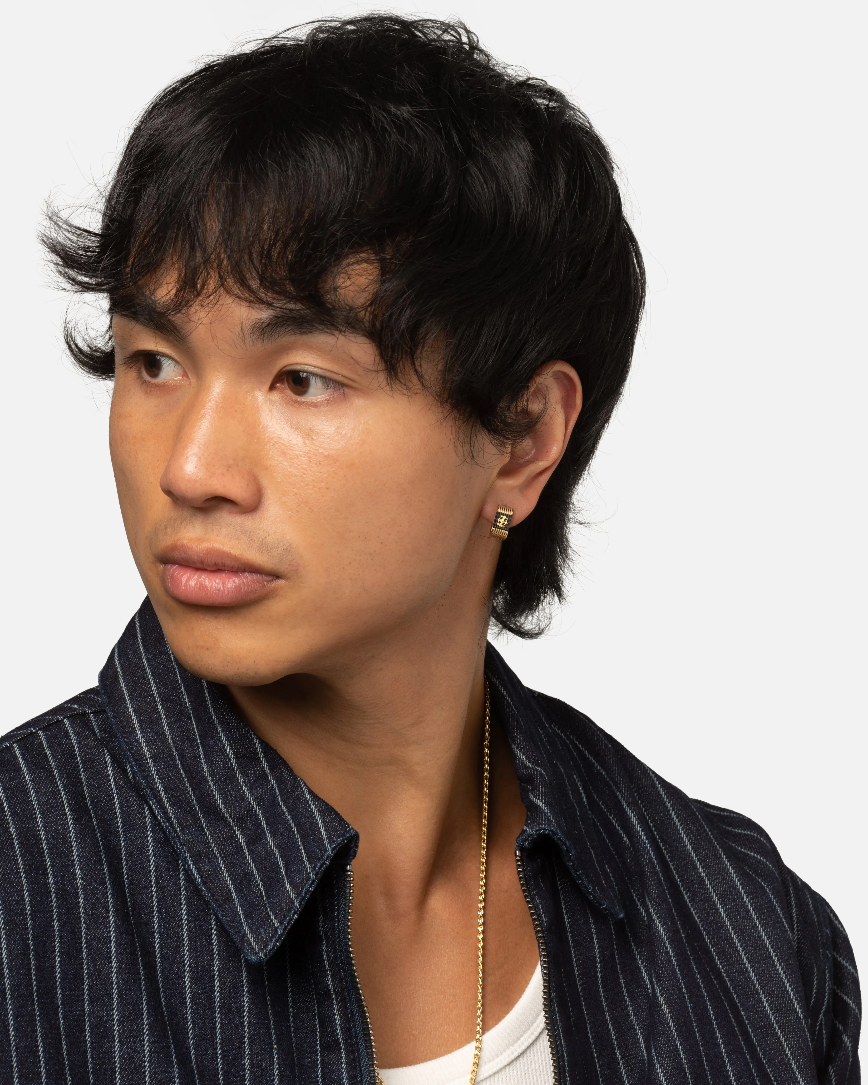 Guess Mainline Rebel Moon 12MM Striped Earrings Gold sold by Culture Kings product image thumbnail 4