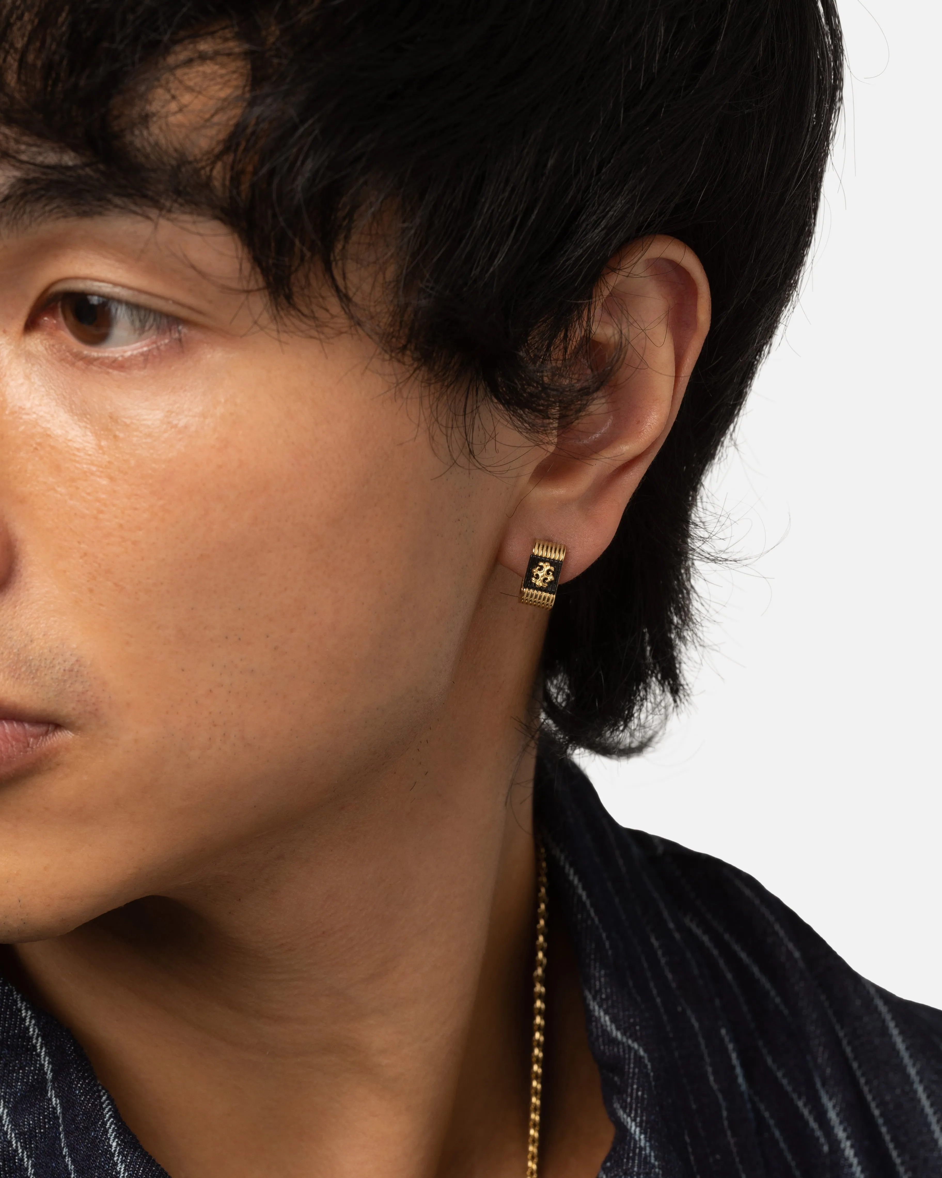 Guess Mainline Rebel Moon 12MM Striped Earrings Gold sold by Culture Kings product image thumbnail 2