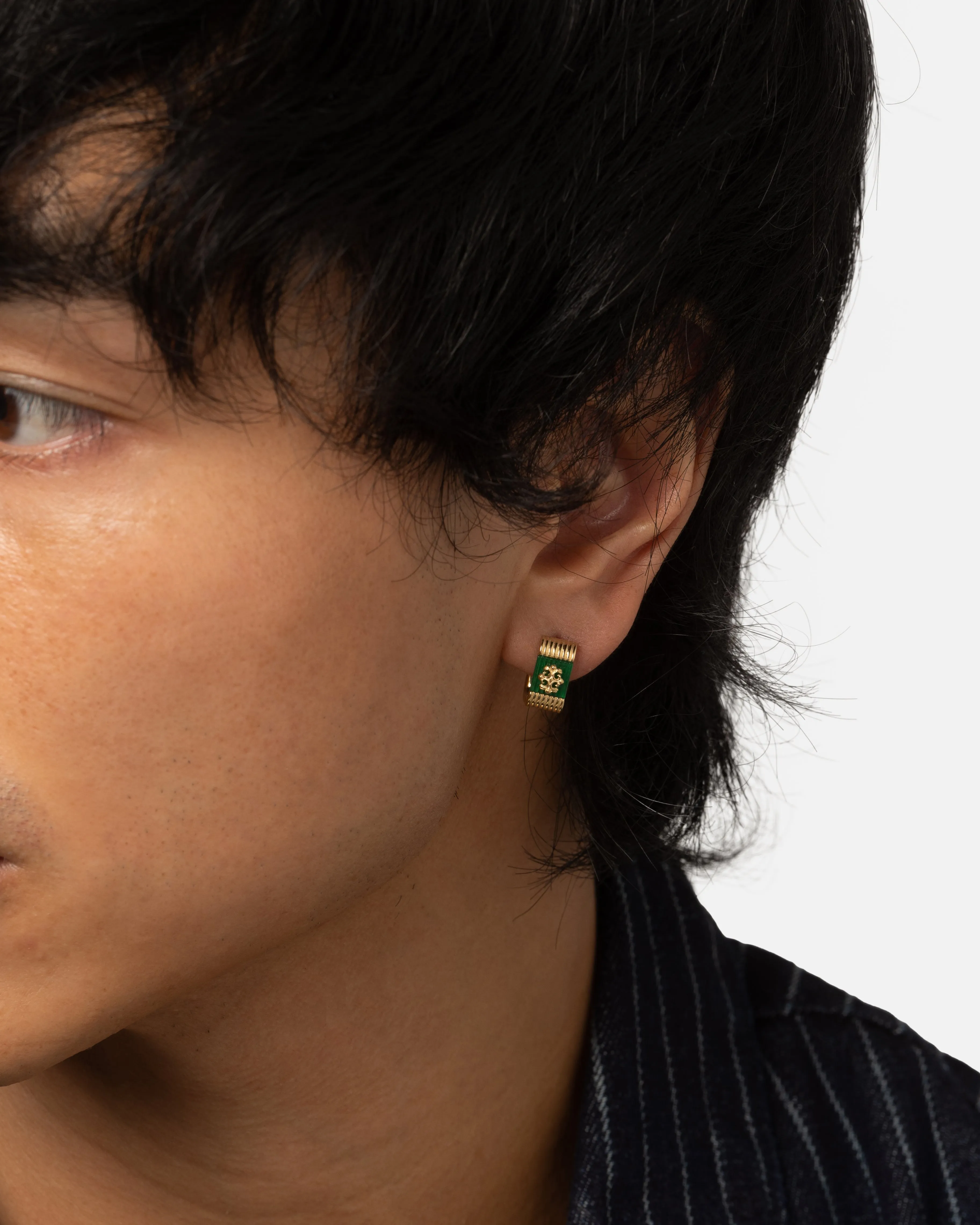 Guess Mainline Rebel Moon 12MM Striped Earrings Gold sold by Culture Kings product image thumbnail 2